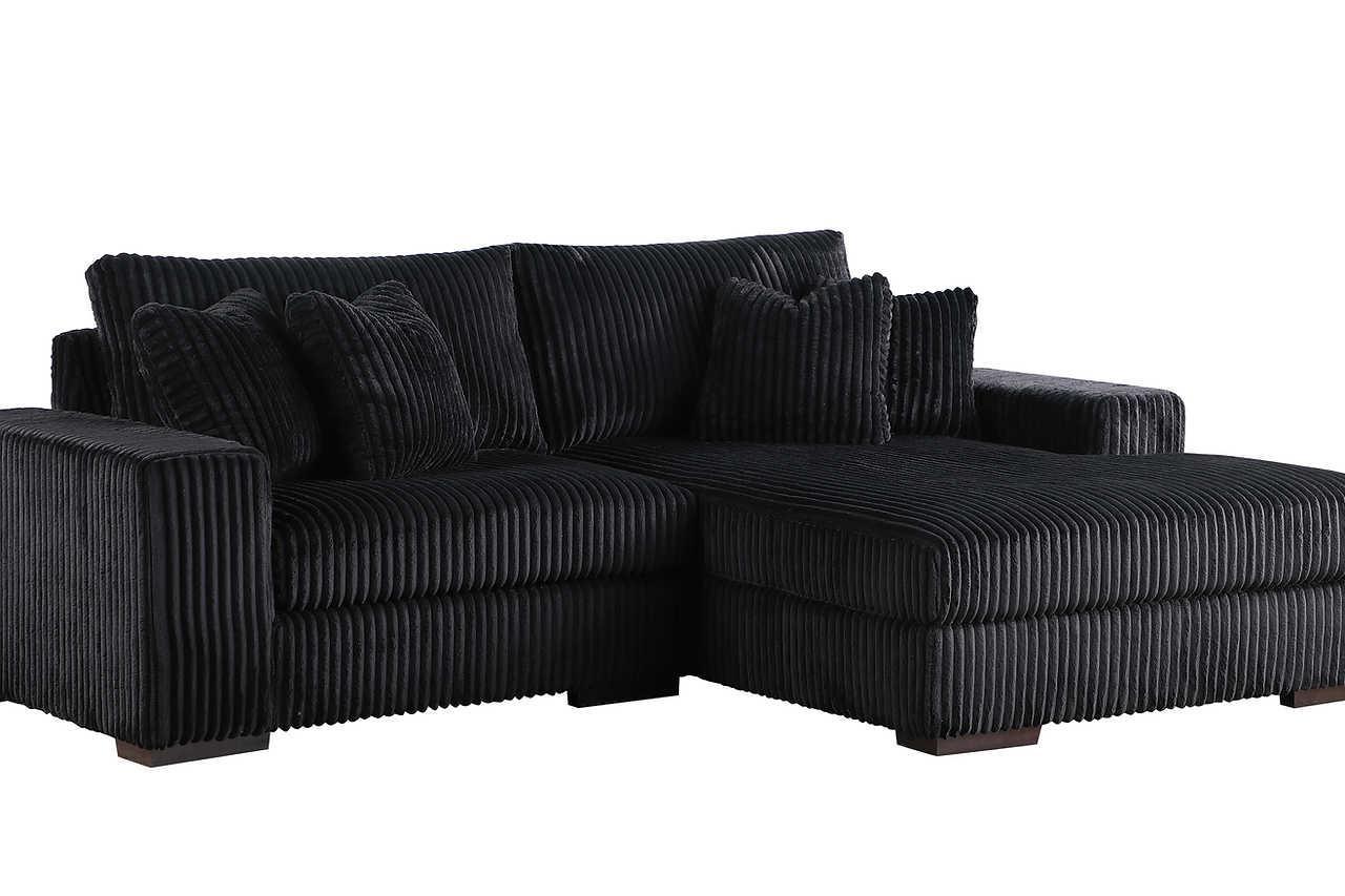 S859 Comfy 2Pcs (Black) - Ella Furniture