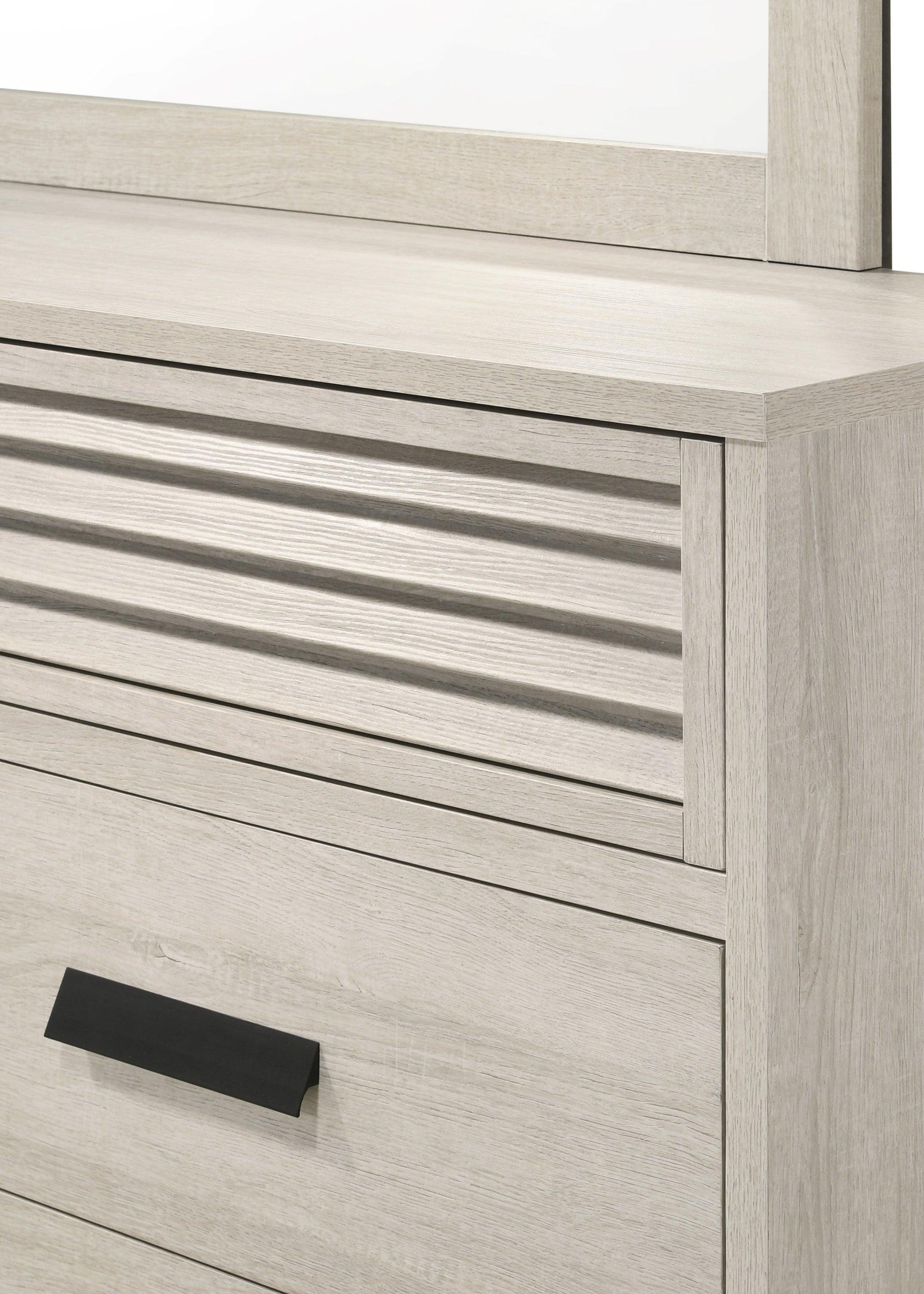 Sarter White Modern Contemporary Solid Wood And Veneers King Bed - Ella Furniture
