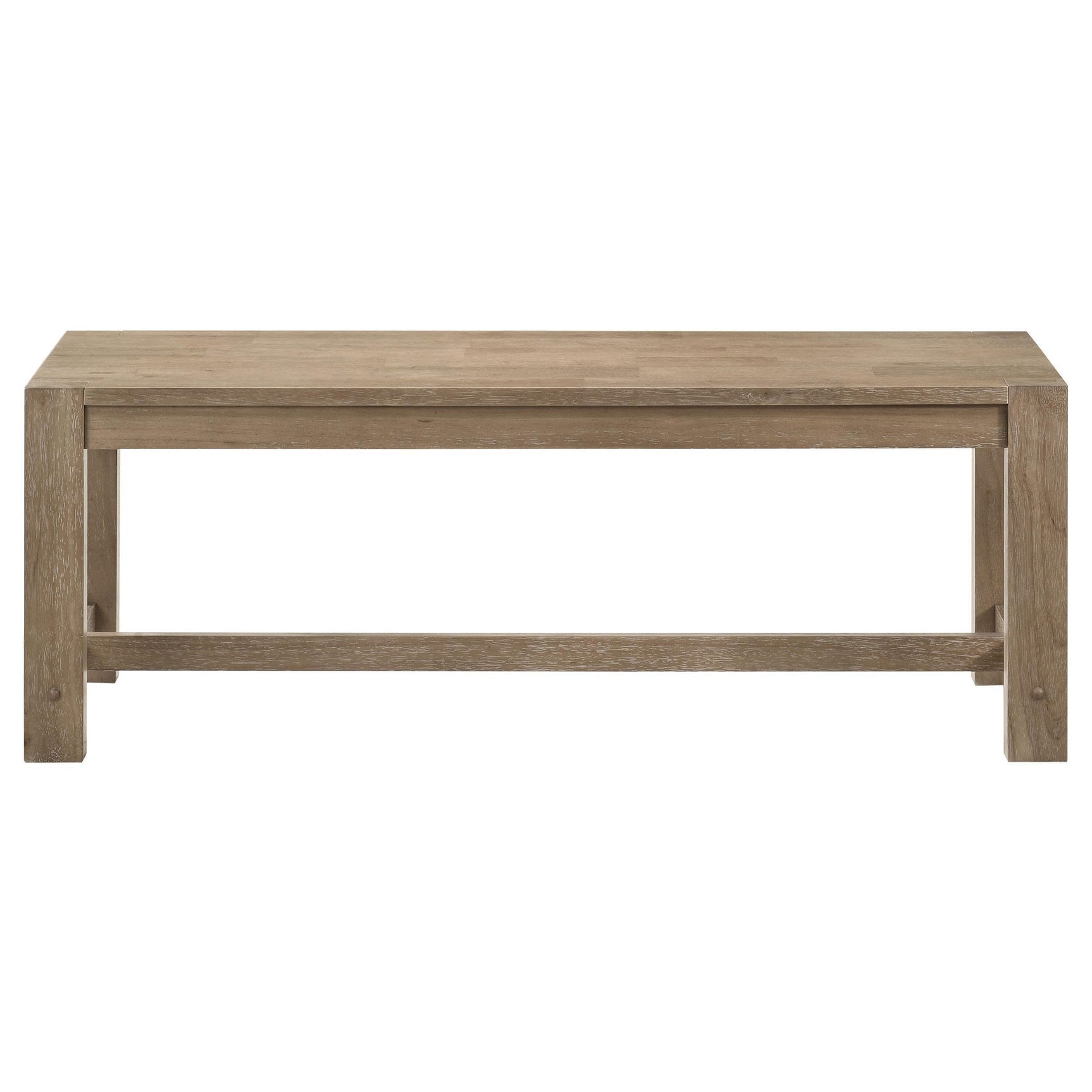 SCOTTSDALE COLLECTION Scottsdale Wood Trestle Base Dining Bench Washed Brown 109183 - Ella Furniture