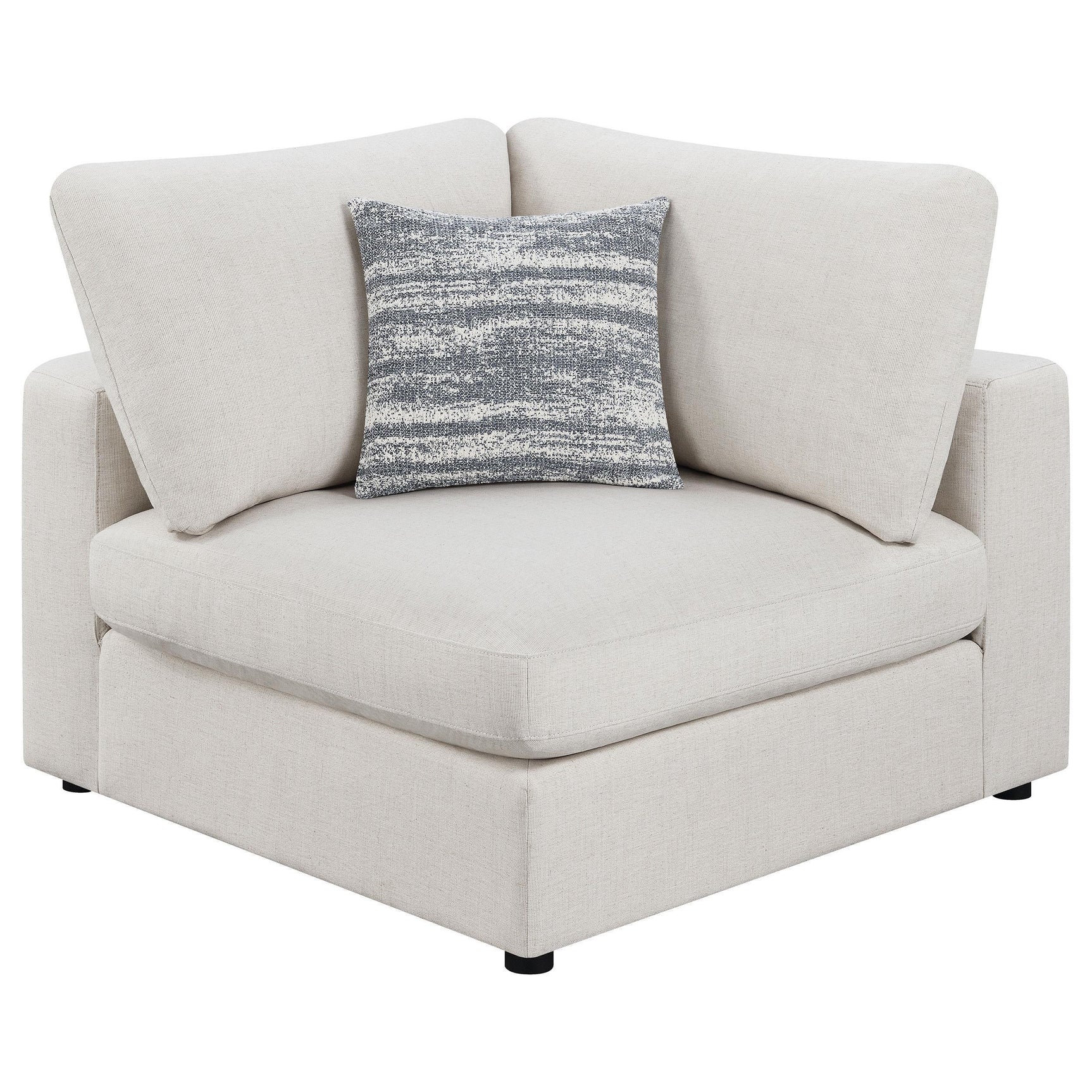 Serene Serene 4-piece Upholstered Modular Sectional Sofa Beige 551321-SETB - Ella Furniture