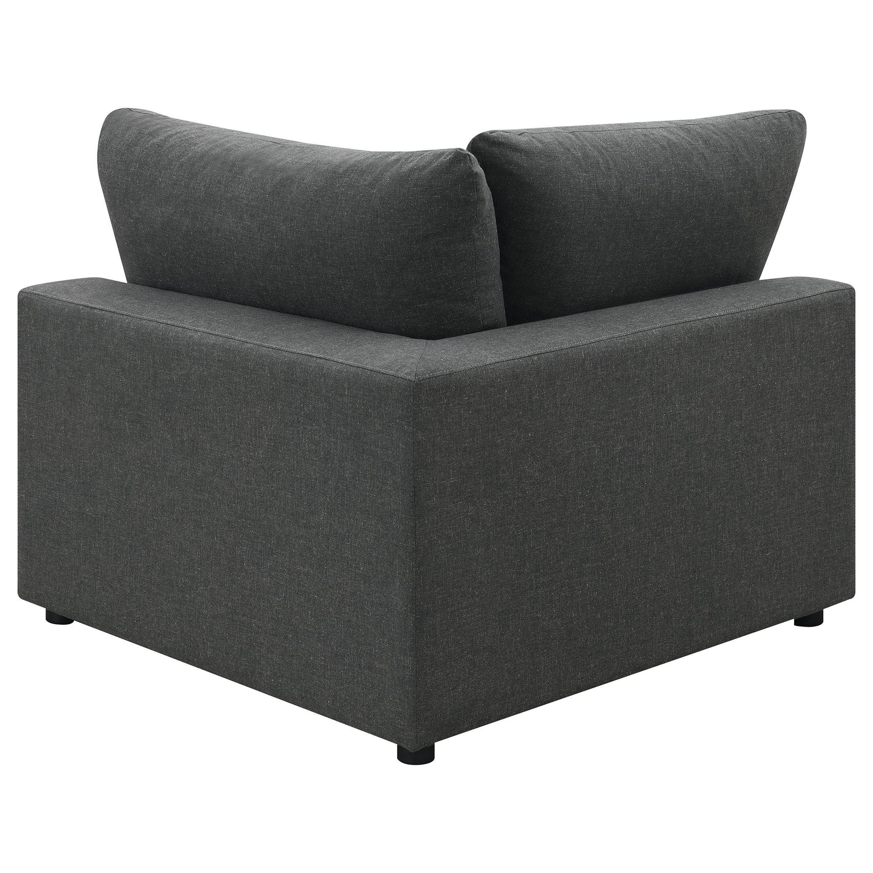 Serene Serene 4-piece Upholstered Modular Sectional Sofa Charcoal 551324-SETA - Ella Furniture