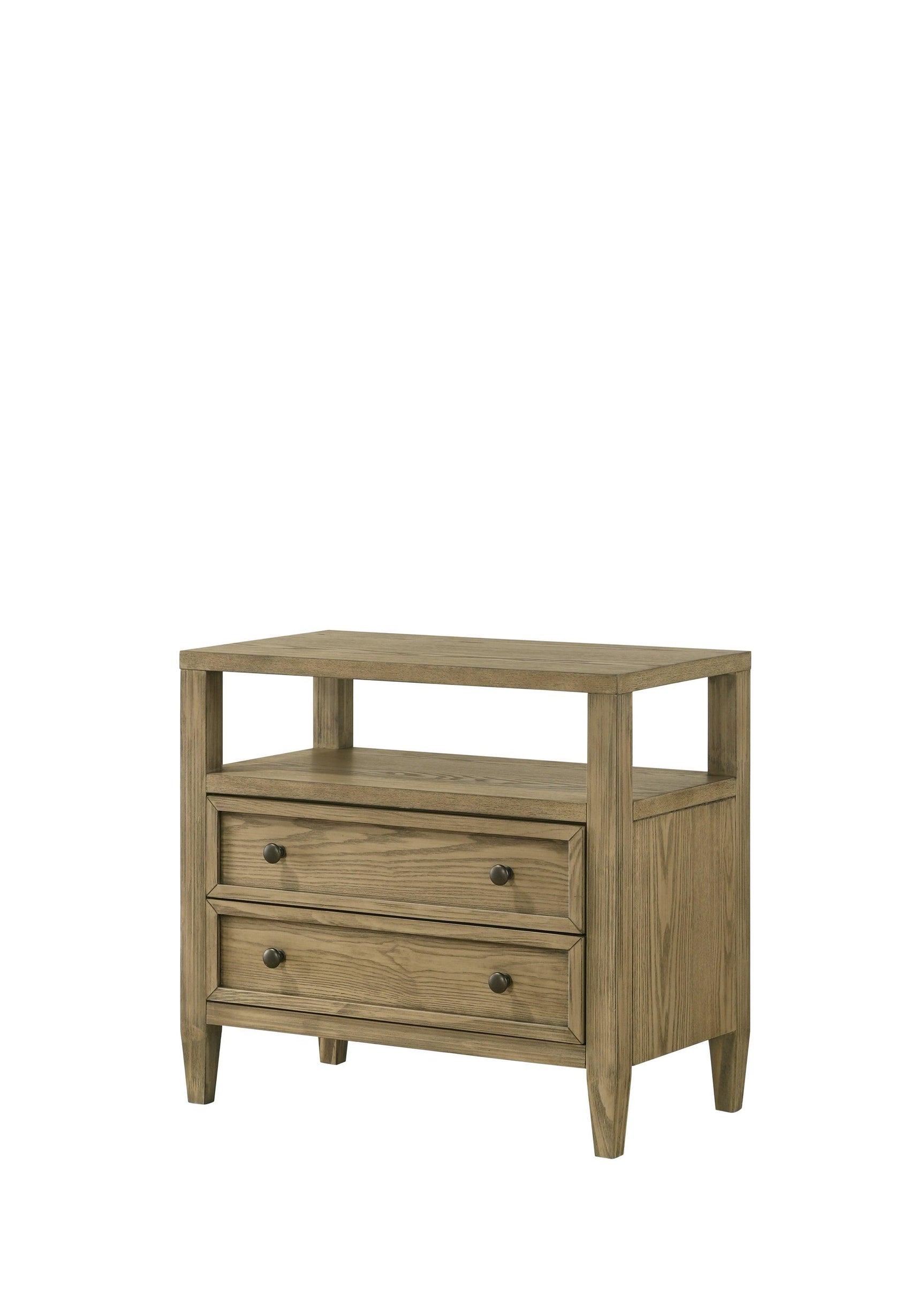 Sienna Brown Modern Contemporary Solid Wood And Veneers Queen Bed - Ella Furniture