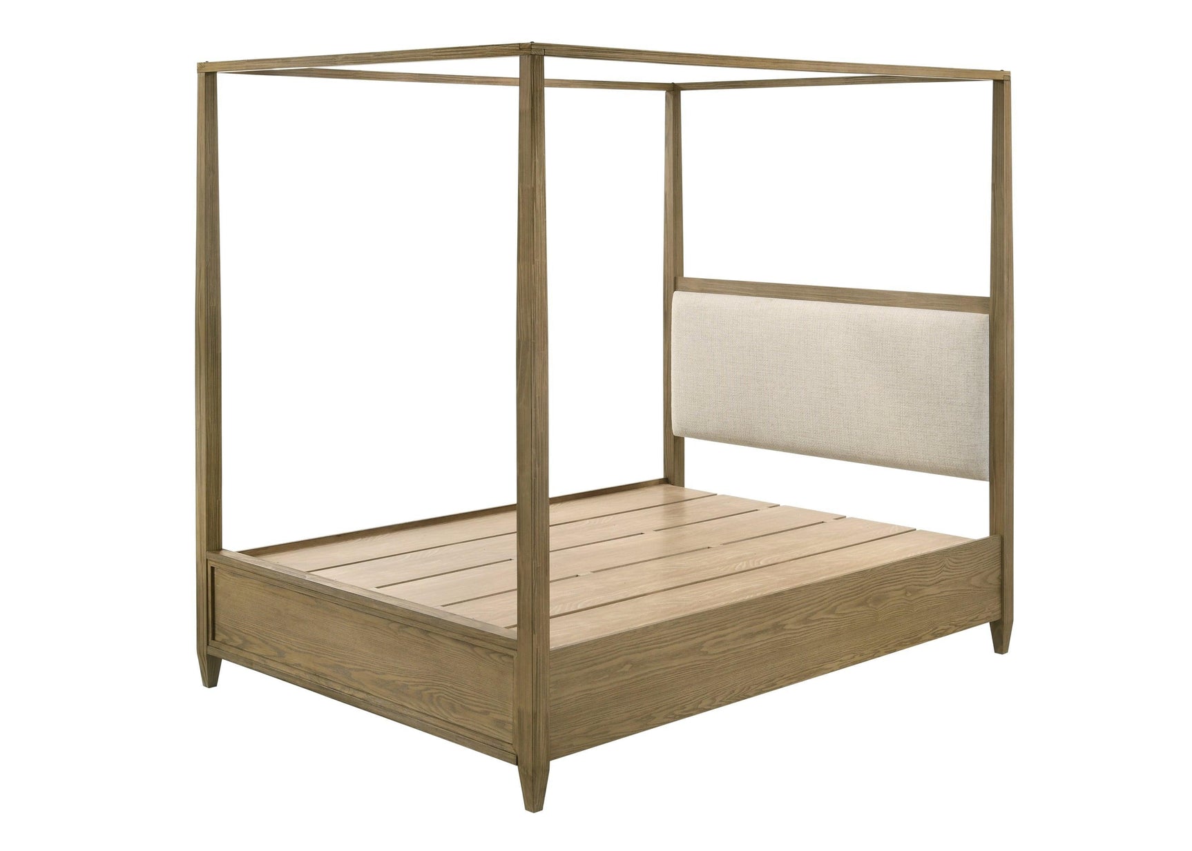 Sienna Brown Modern Contemporary Solid Wood And Veneers Queen Bed - Ella Furniture