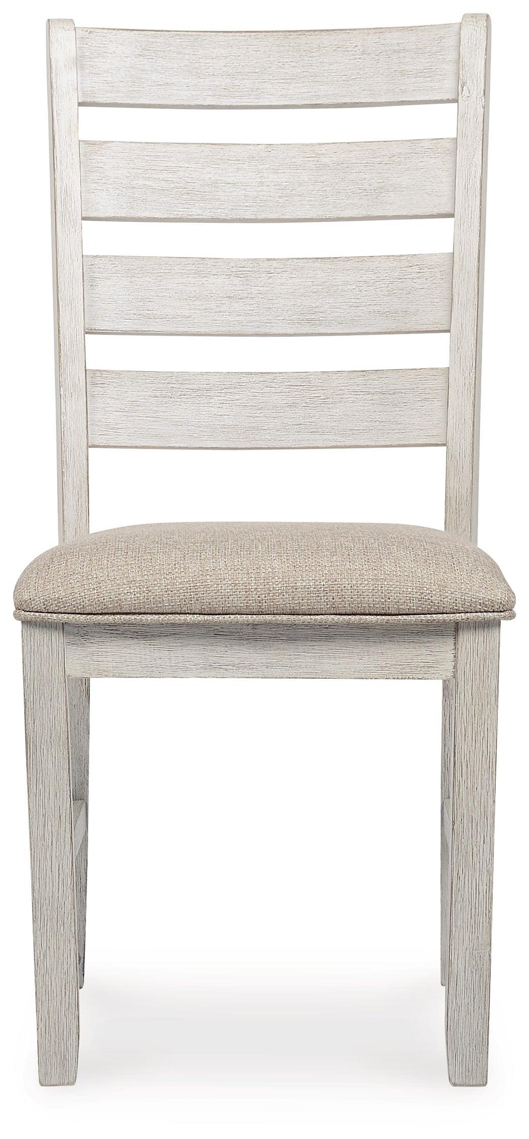 Skempton White/light Brown Rectangular Dining Room Set - Ella Furniture