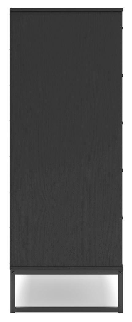 Socalle Black Chest of Drawers - Ella Furniture