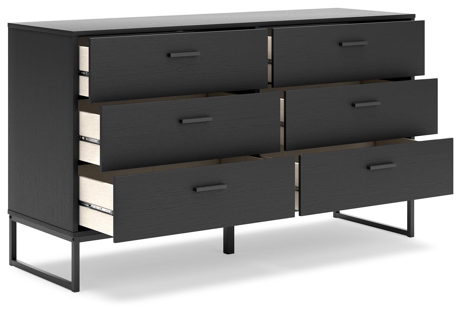 Socalle Black Dresser - Ella Furniture