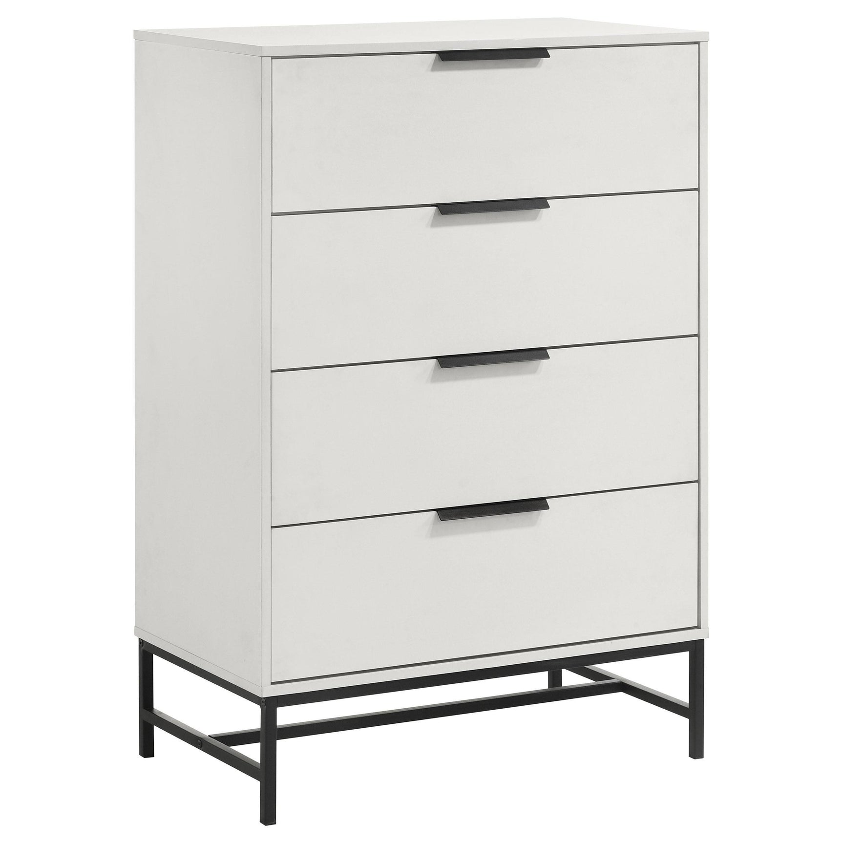Sonora 4-drawer Bedroom Chest White 224865 - Ella Furniture