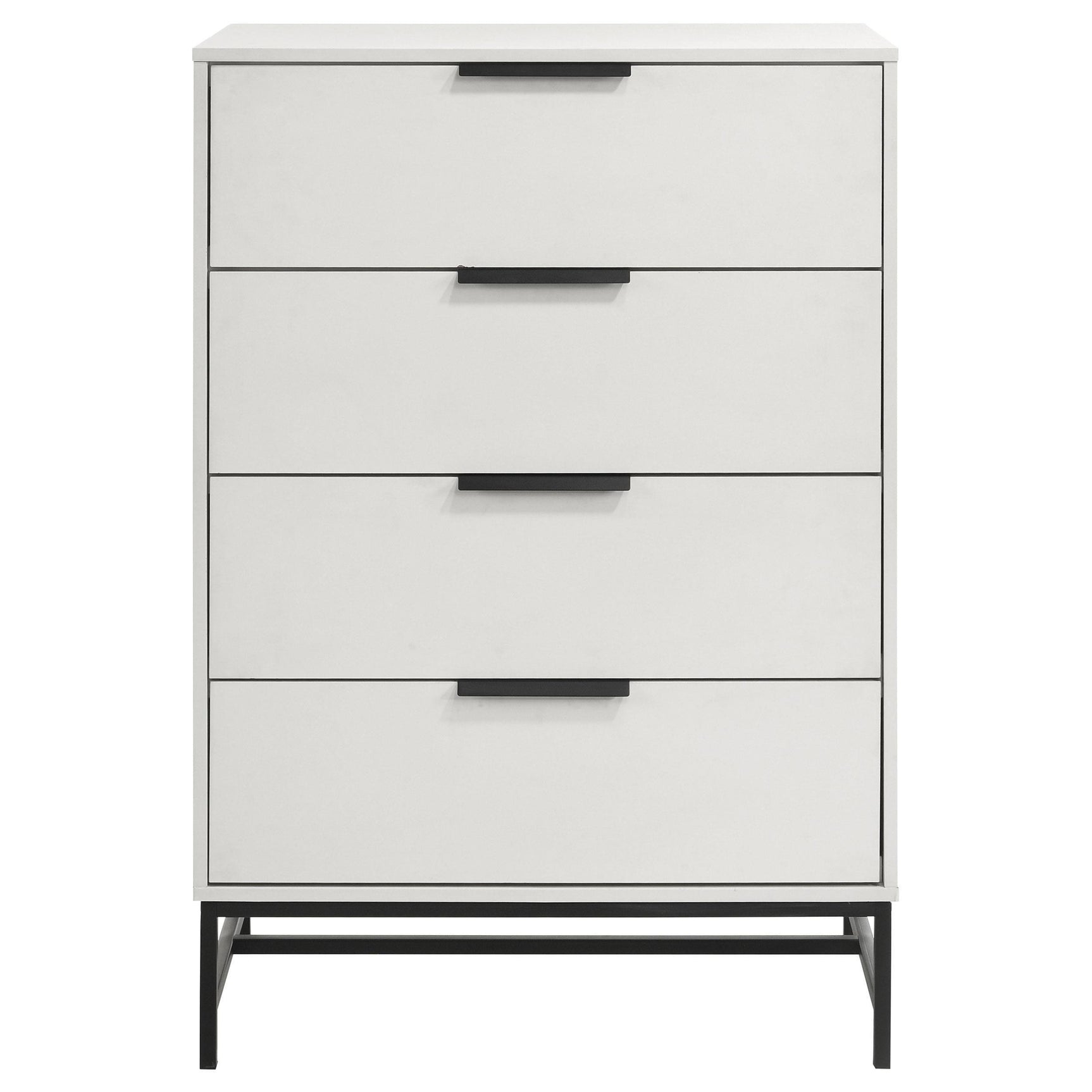 Sonora 4-drawer Bedroom Chest White 224865 - Ella Furniture