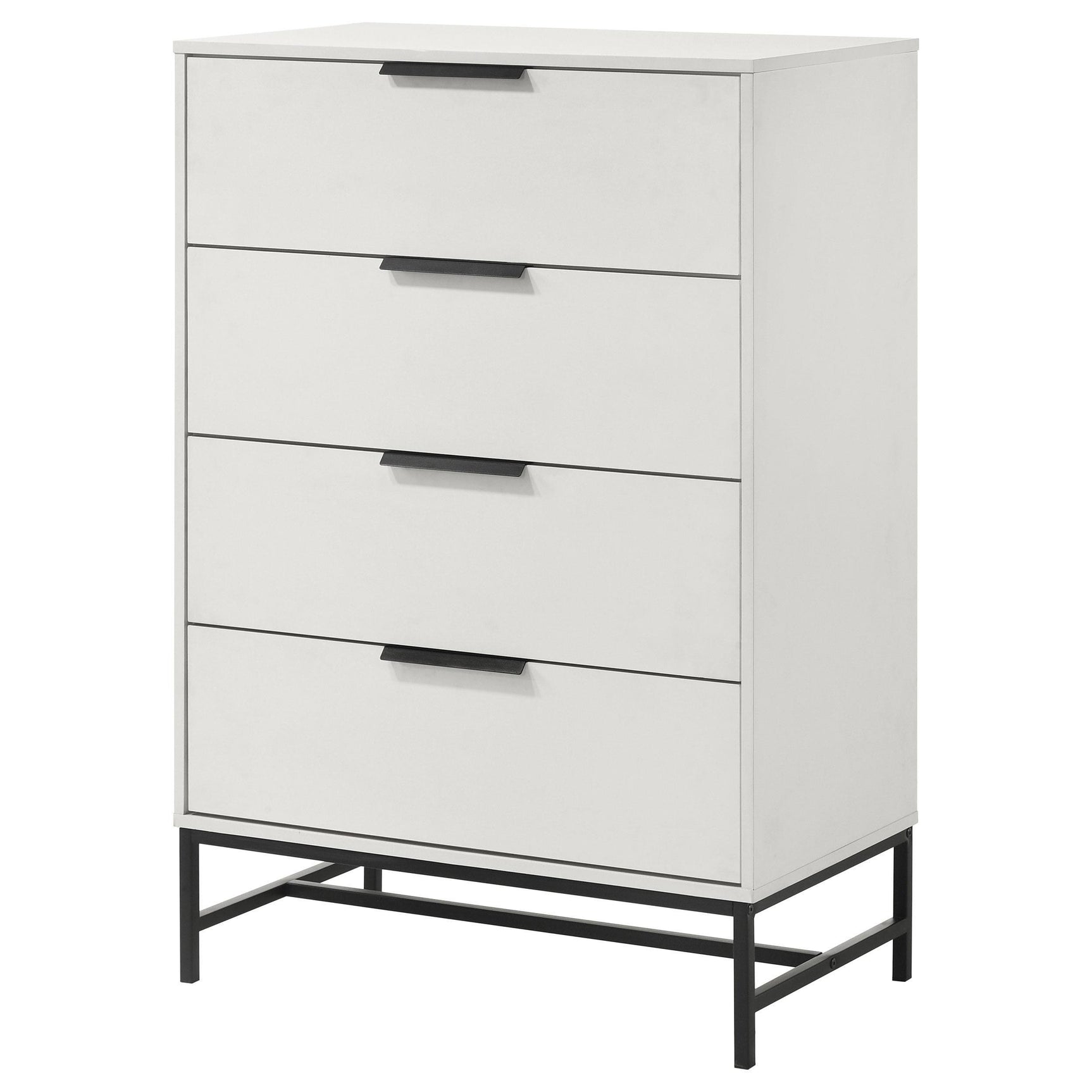 Sonora 4-drawer Bedroom Chest White 224865 - Ella Furniture