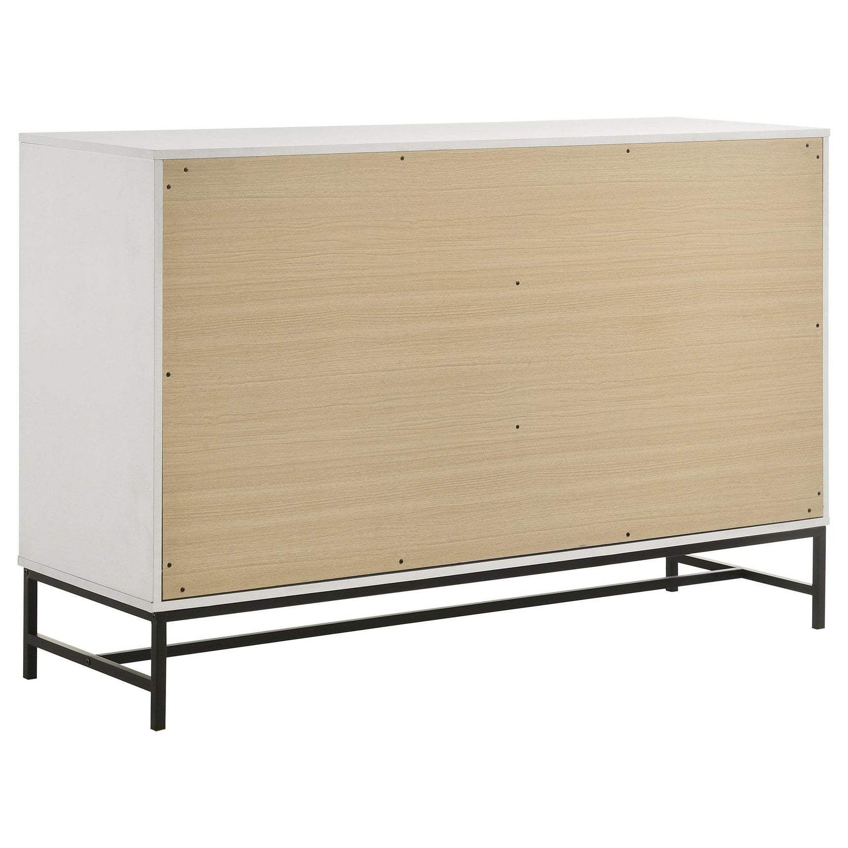 Sonora 6-drawer Bedroom Dresser White 224863 - Ella Furniture