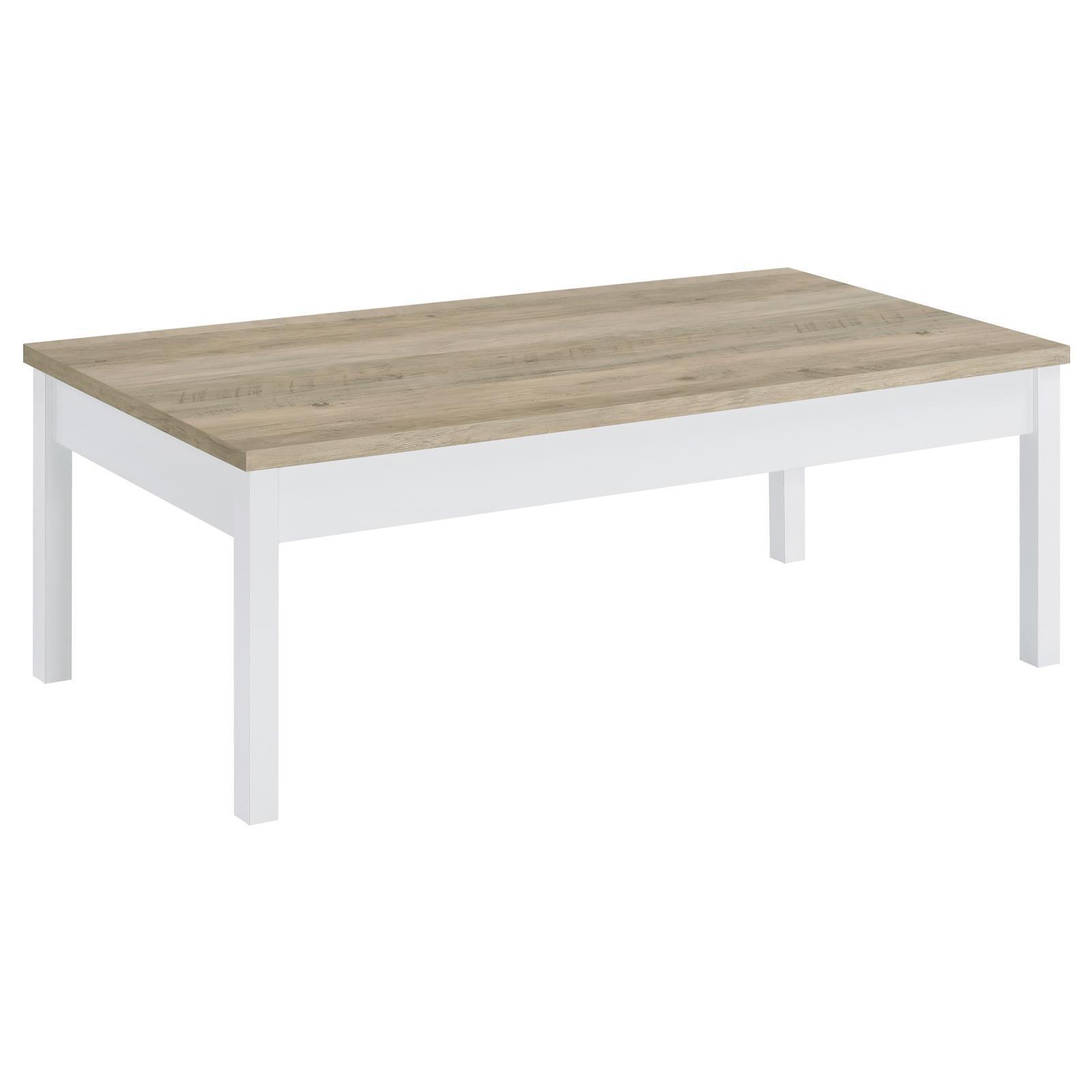 Stacie 3-Piece Composite Wood Coffee Table Set Antique Pine And White 709950 - Ella Furniture