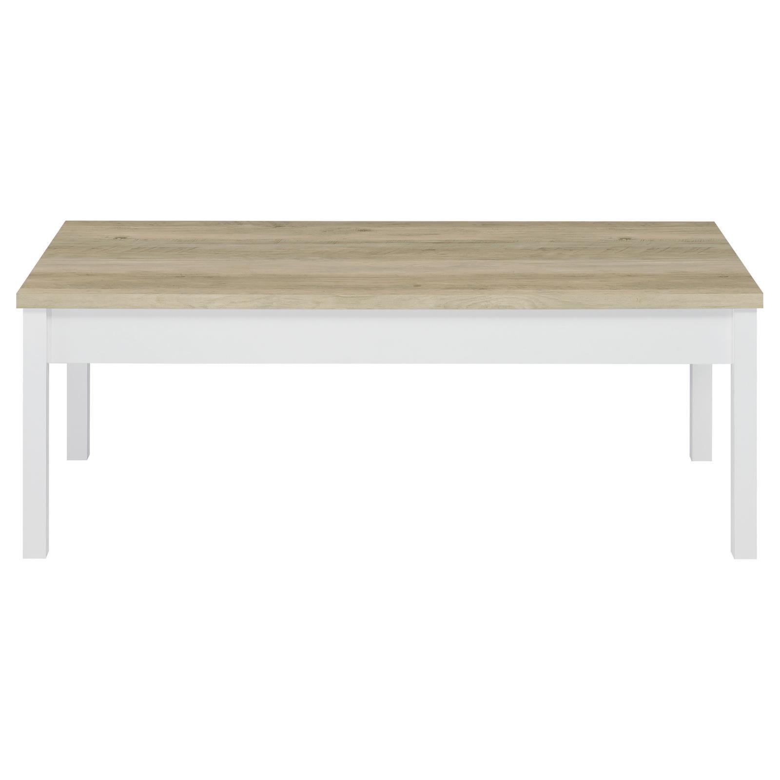 Stacie 3-Piece Composite Wood Coffee Table Set Antique Pine And White 709950 - Ella Furniture