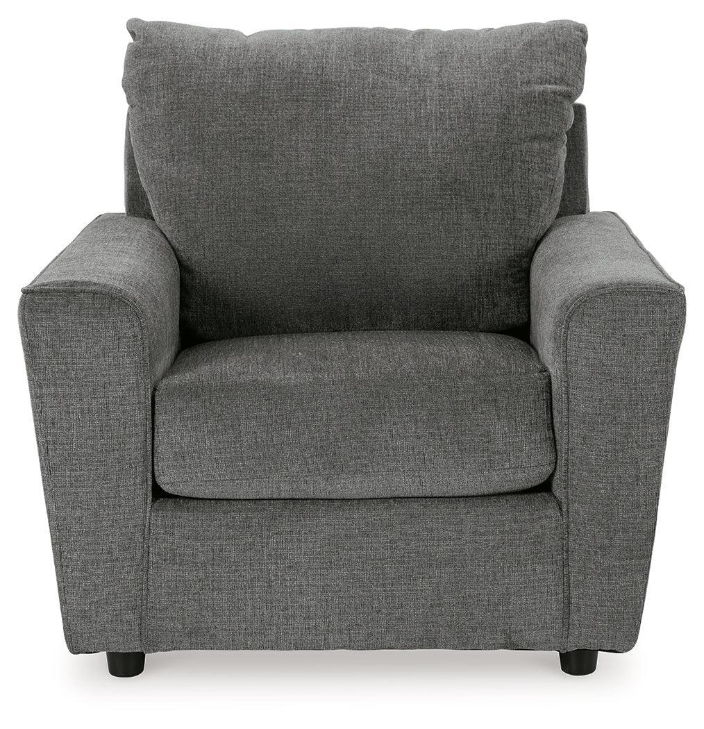 Stairatt Gravel Chair And Ottoman - Ella Furniture