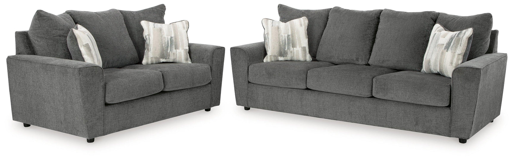 Stairatt Gravel Sofa And Loveseat - Ella Furniture