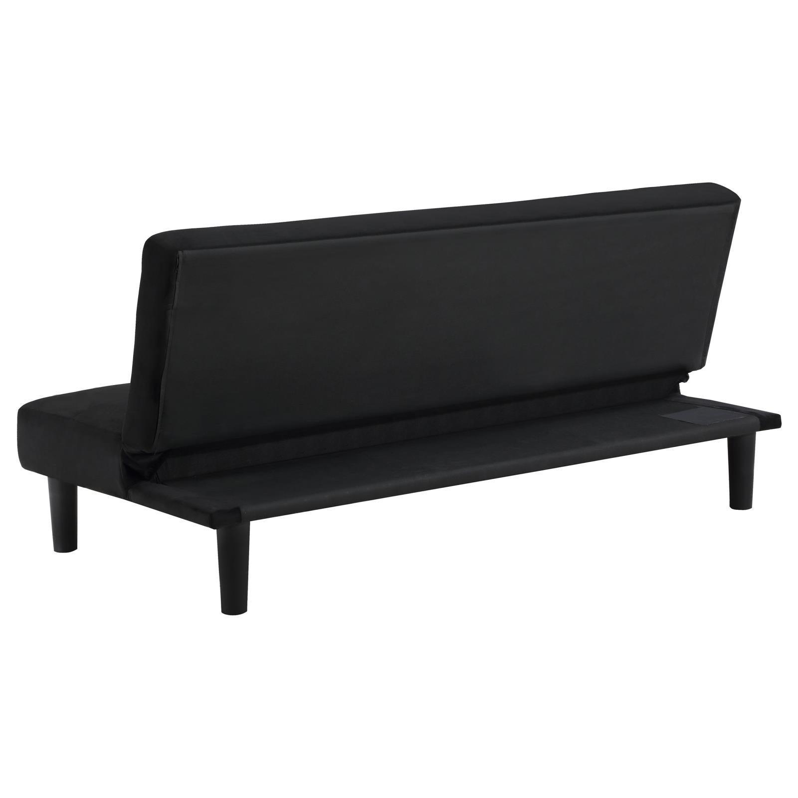 Stanford Motion Collection Stanford Multipurpose Upholstered Tufted Convertible Sofa Bed Black 360238 - Ella Furniture