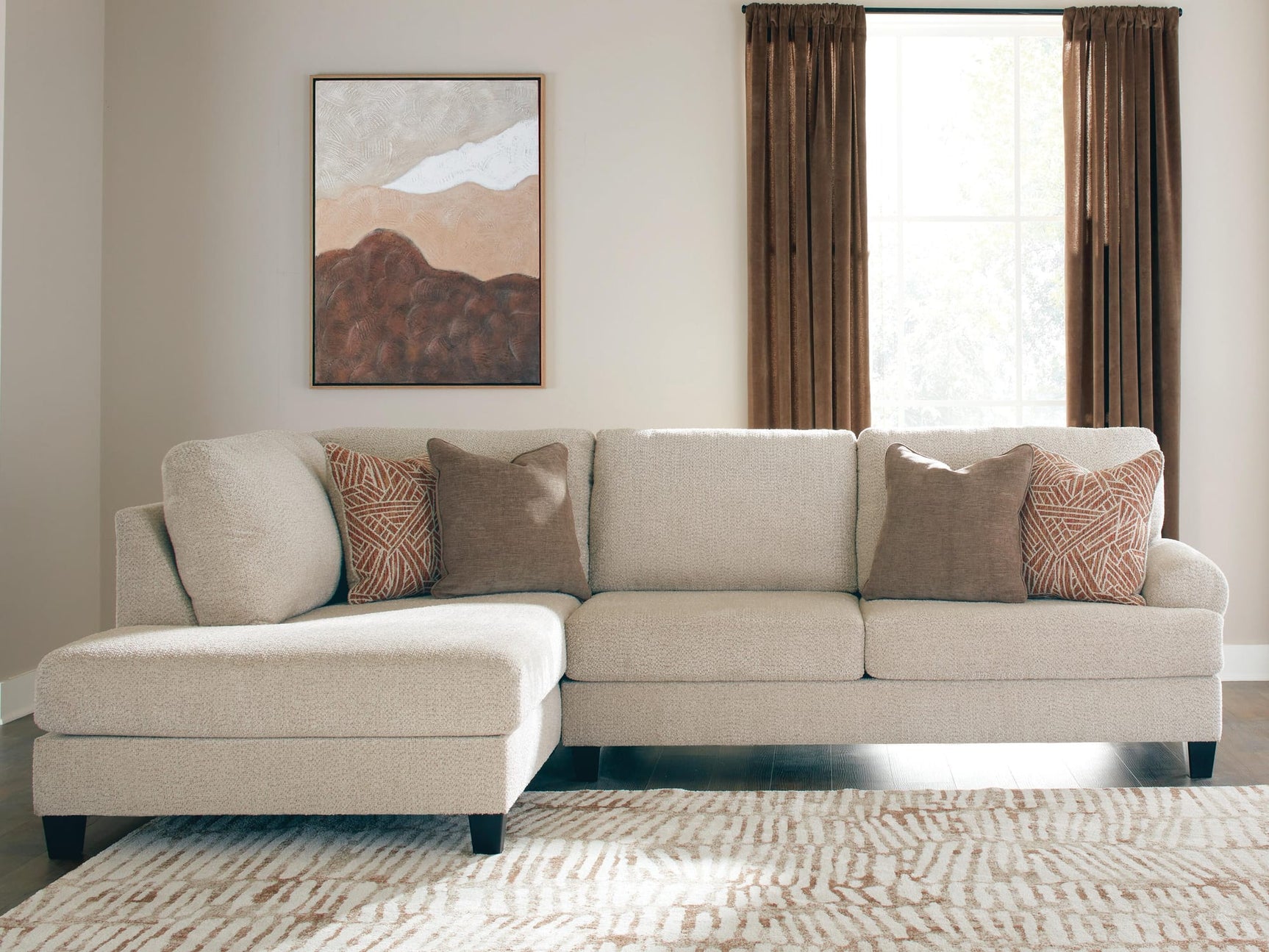 Steelwater Retreat Latte 2-Piece Sectional with Chaise from Ella Furniture