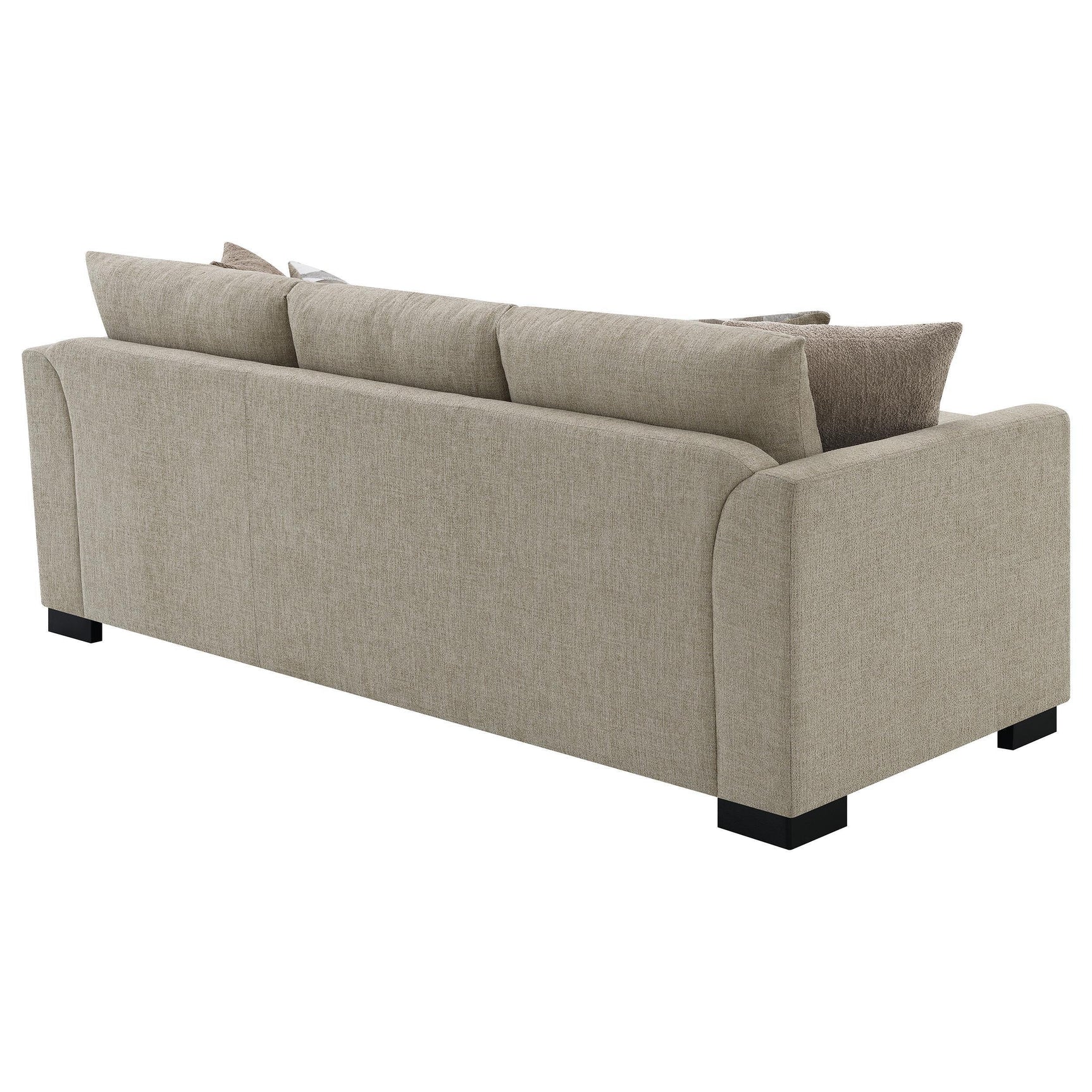 Storey Upholstered Sleeper Sectional Chaise Sofa Camel 504778 - Ella Furniture