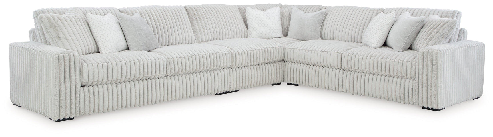 Stupendous Alloy Velvet 4-Piece Sectional - Ella Furniture