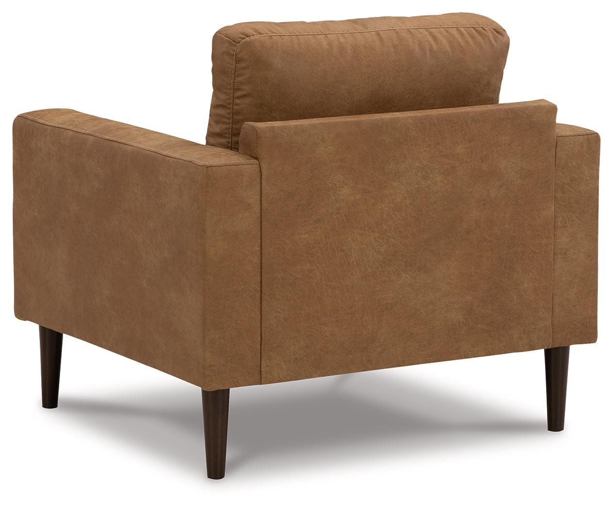 Telora Caramel Sofa, Loveseat, Chair And Ottoman - Ella Furniture