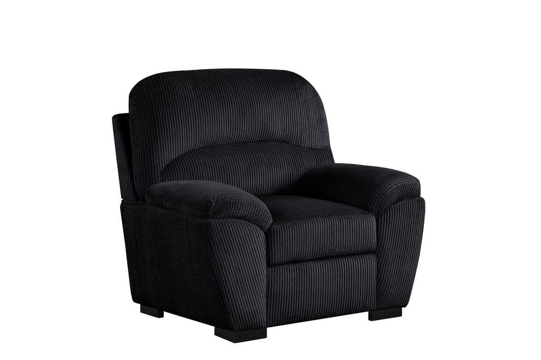 Tiffany Black 3-Piece Living Room Set