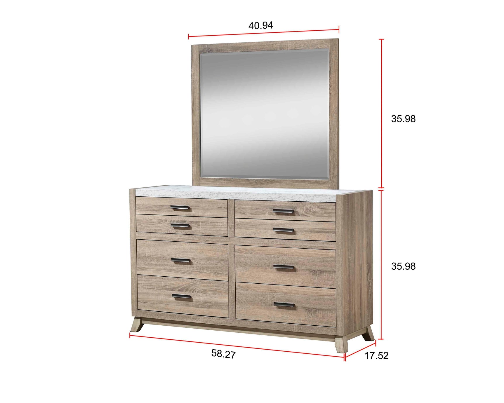 Tilston Brown Modern Contemporary Solid Wood And Veneers King Bed - Ella Furniture