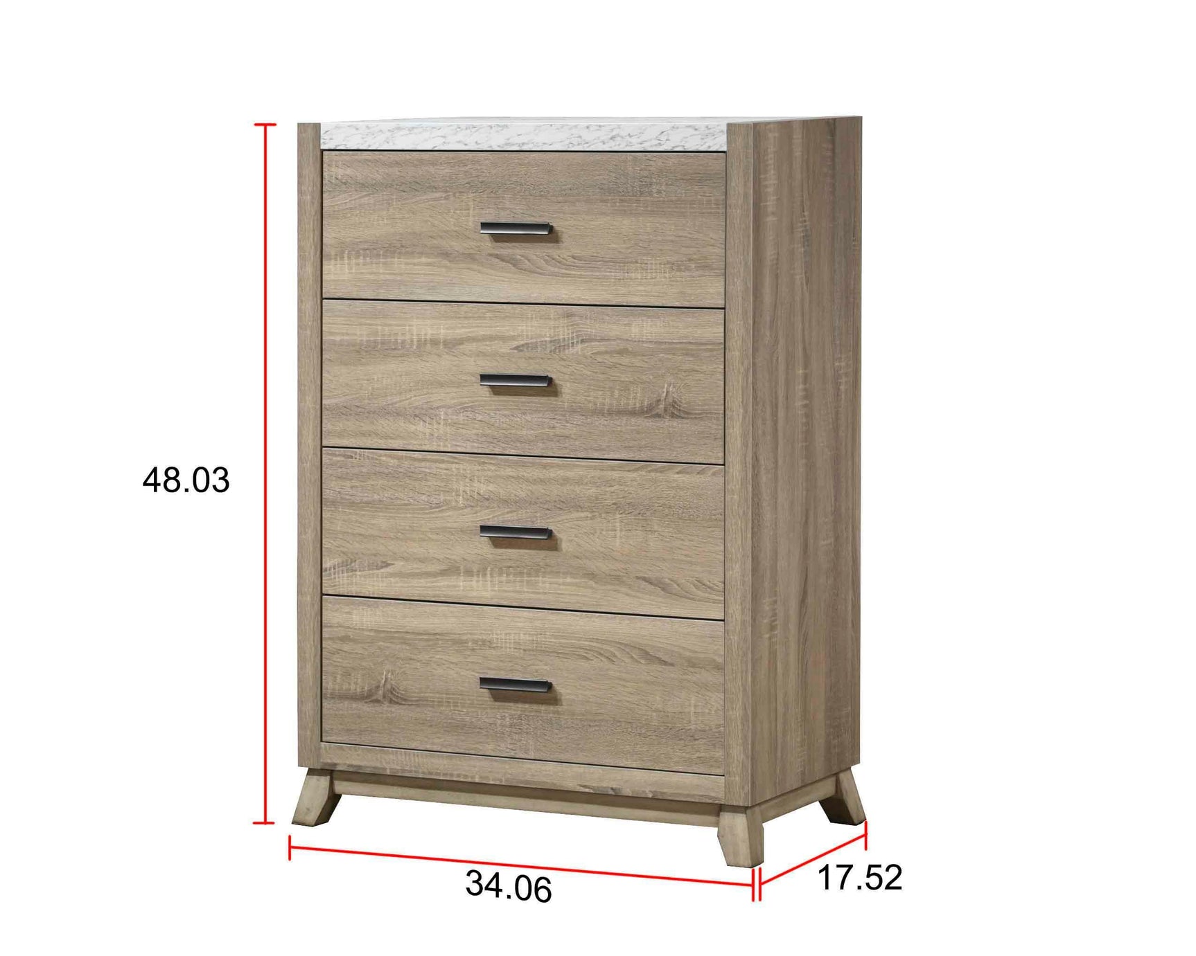 Tilston Brown Modern Contemporary Solid Wood And Veneers Queen Bed - Ella Furniture