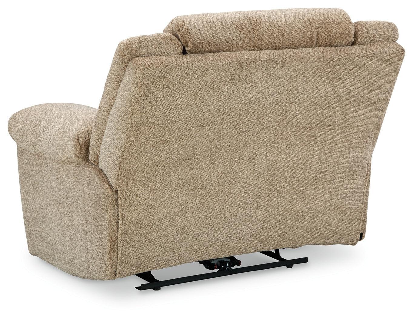 Tip-Off Wheat Chenille Power Recliner - Ella Furniture