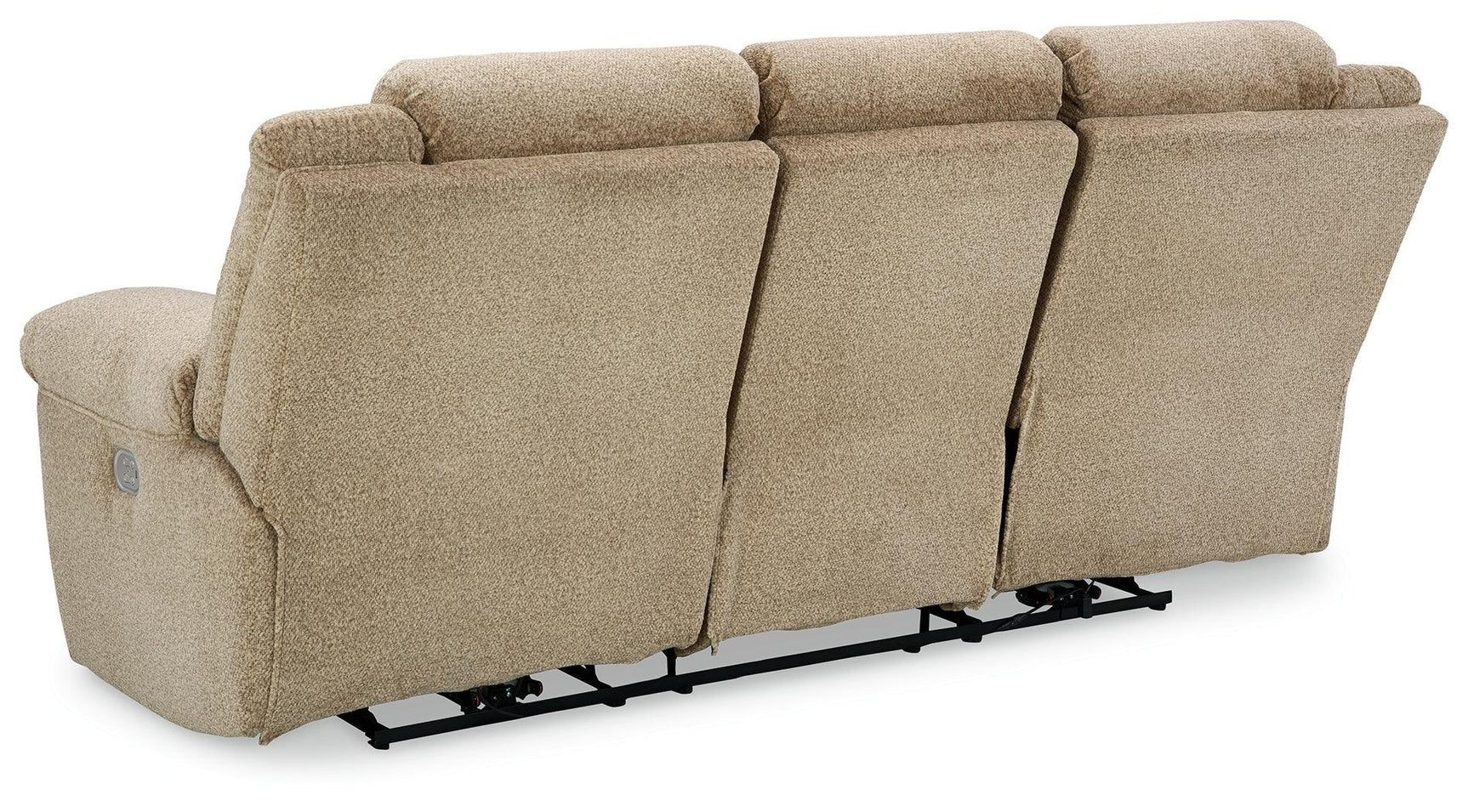 Tip-Off Wheat Chenille Power Reclining Sofa - Ella Furniture