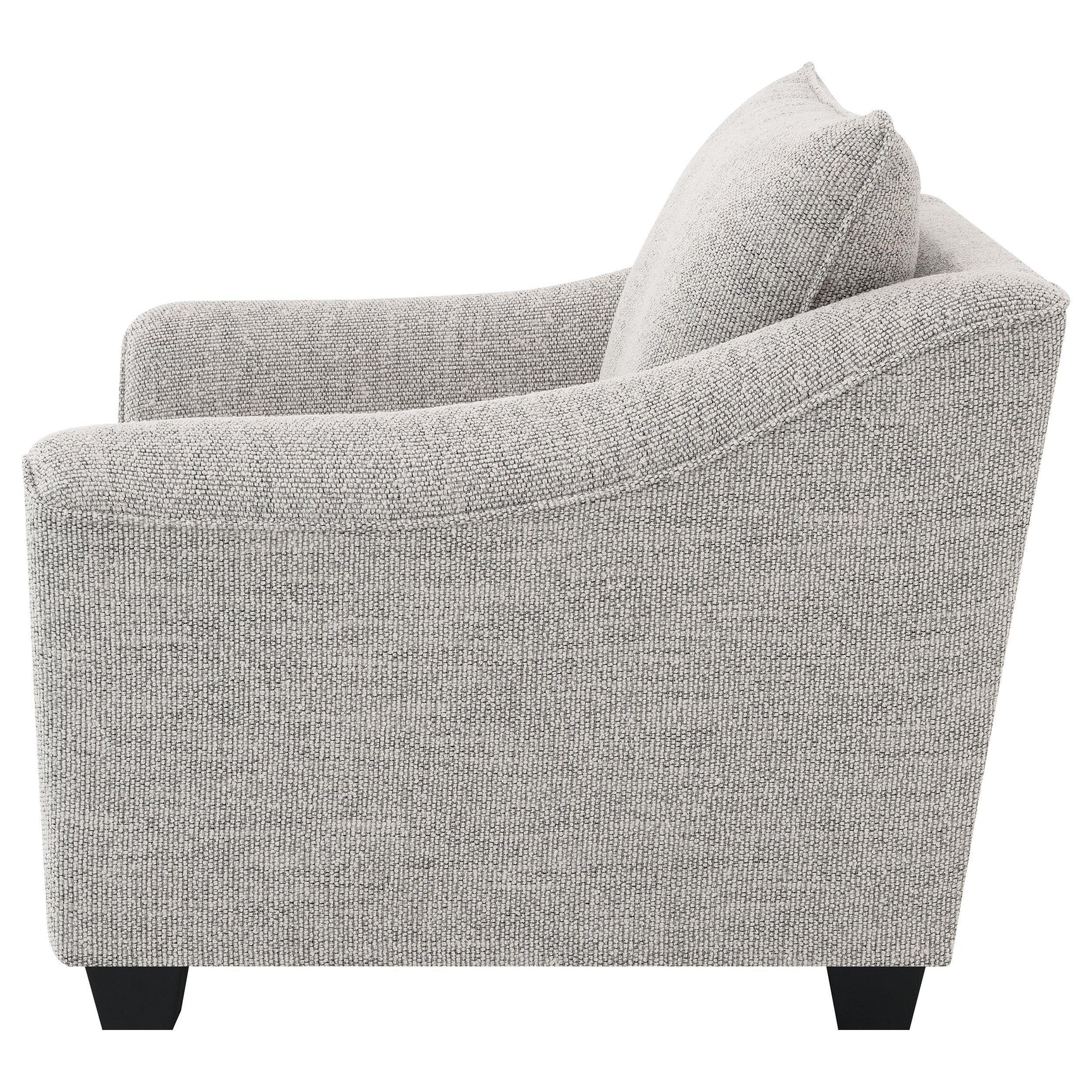 Tomkins Boucle Upholstered Chair Light Grey 509673 - Ella Furniture