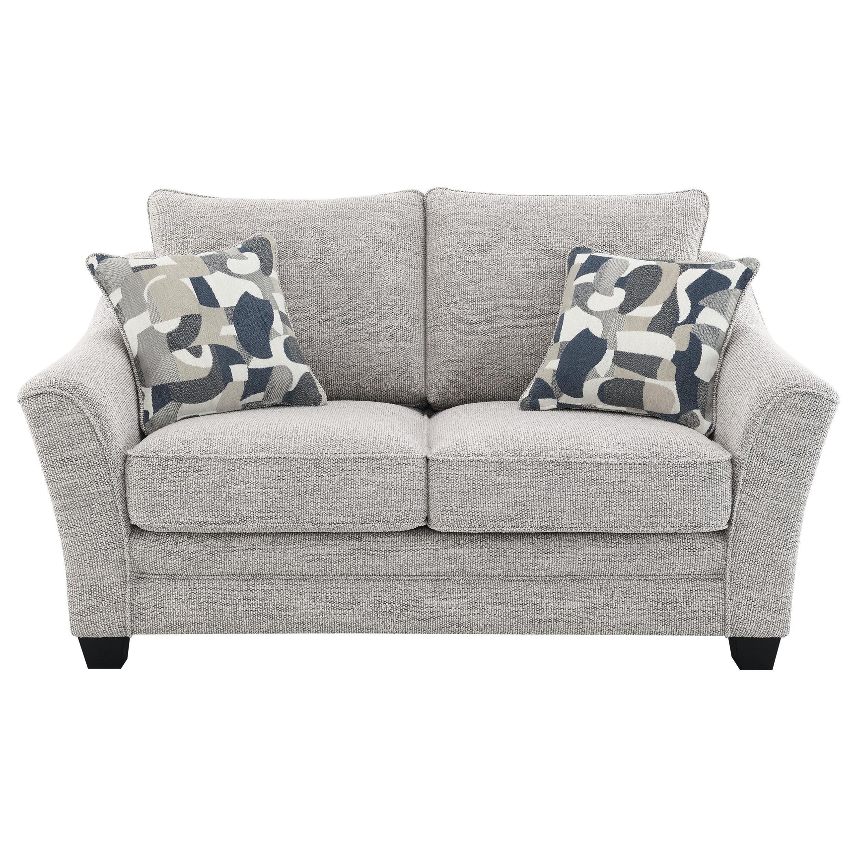 Tomkins Boucle Upholstered Loveseat Light Grey 509672 - Ella Furniture