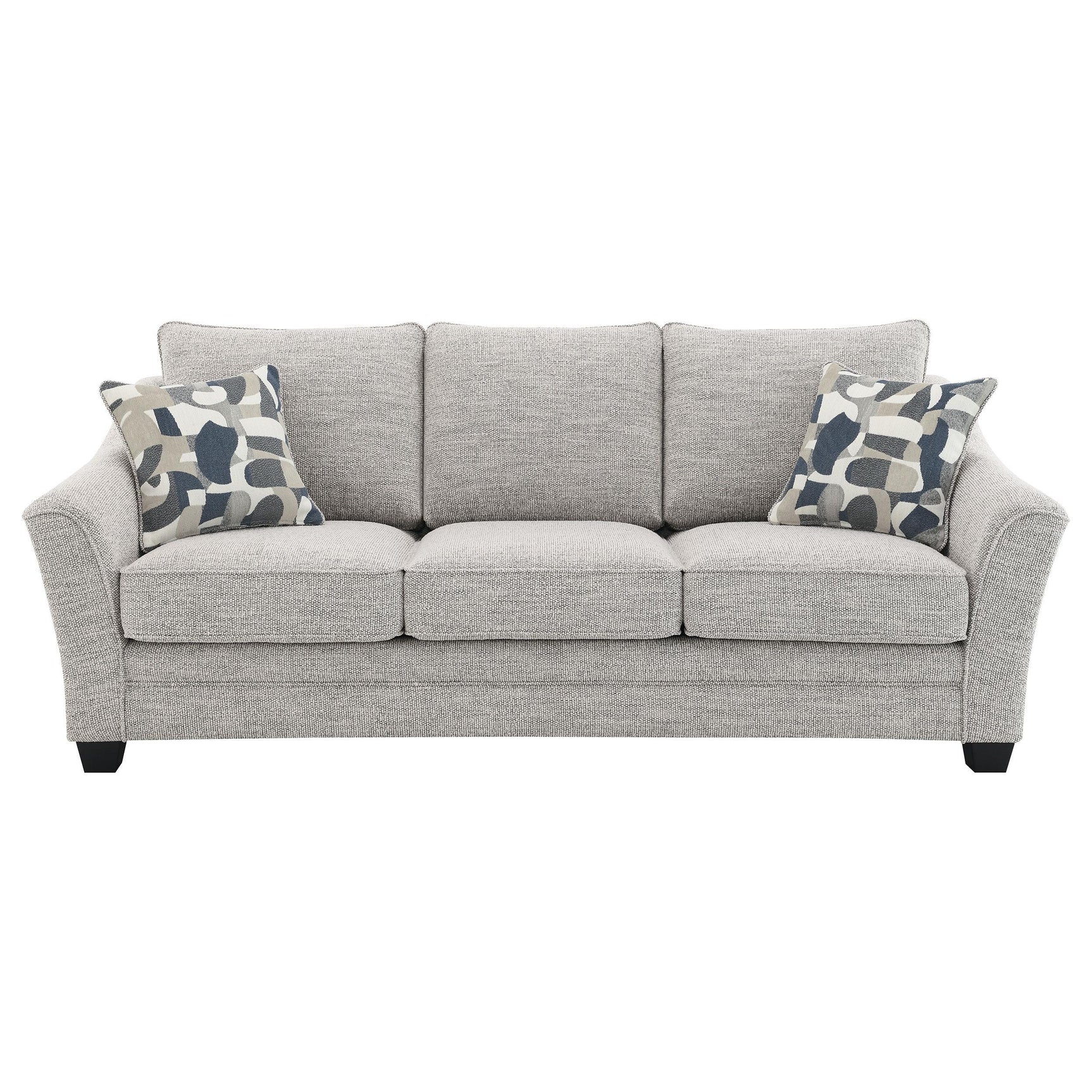 Tomkins Boucle Upholstered Sofa Light Grey 509671 - Ella Furniture