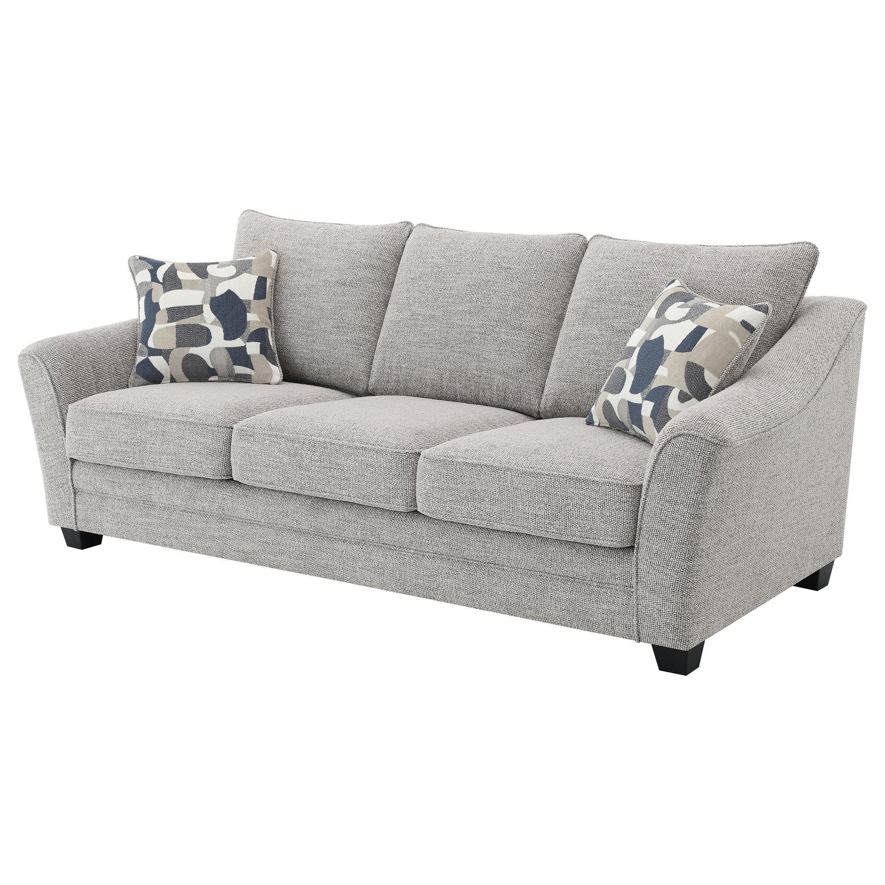 Tomkins Boucle Upholstered Sofa Light Grey 509671 - Ella Furniture