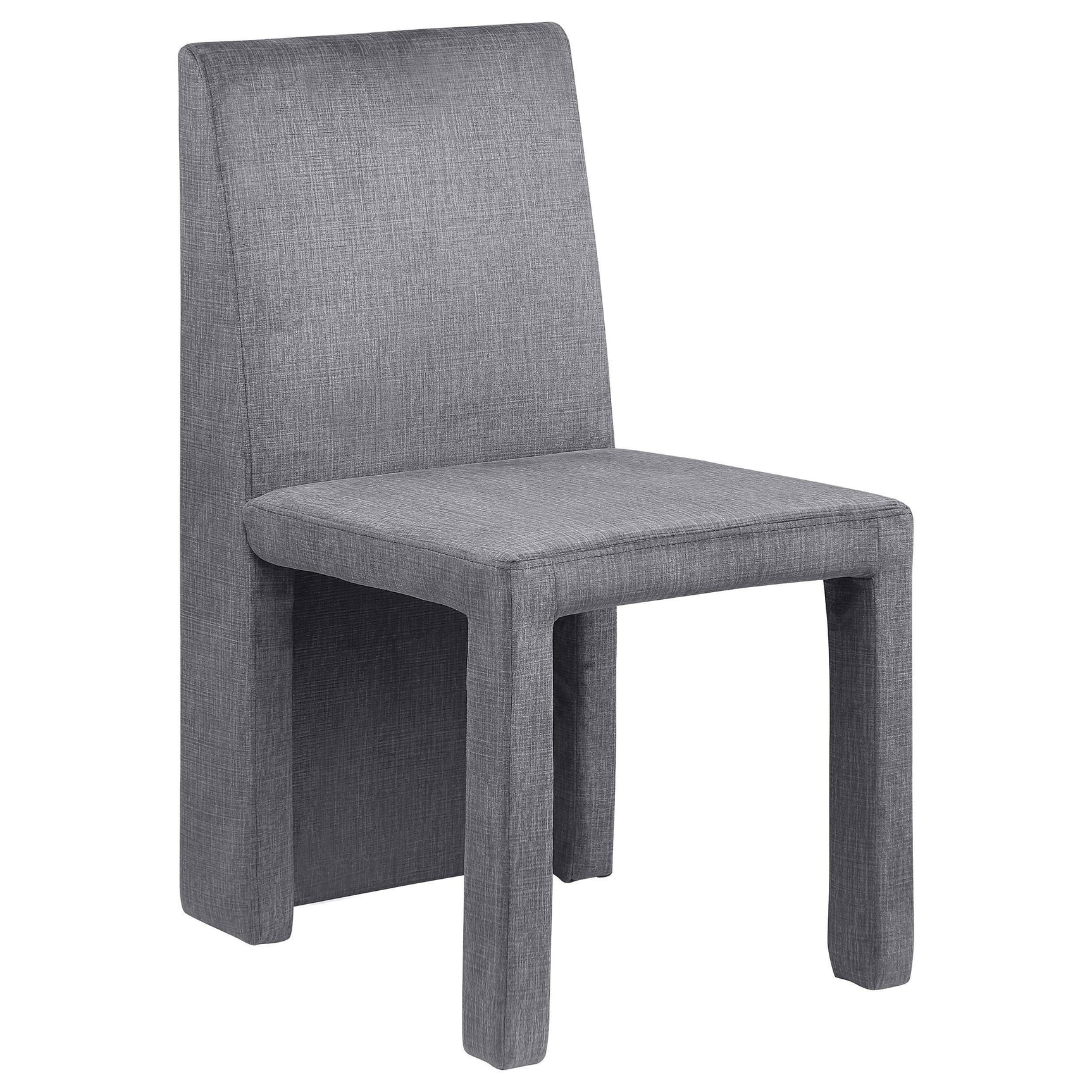 Tordera Velvet Upholstered Dining Side Chair Grey (Set of 2) 108512 - Ella Furniture