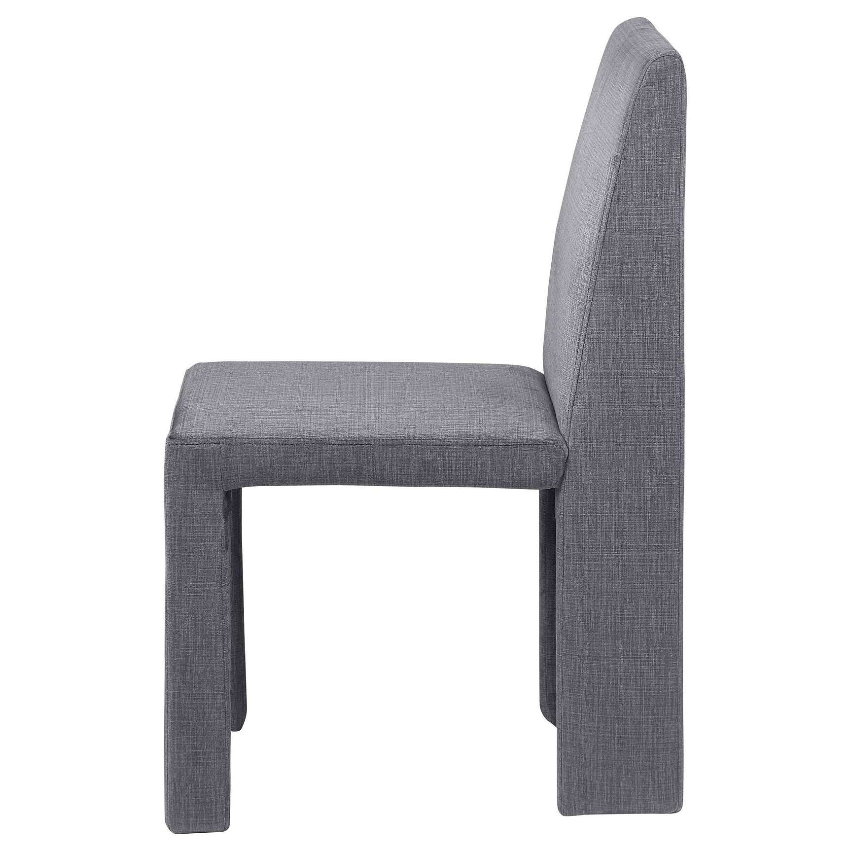 Tordera Velvet Upholstered Dining Side Chair Grey (Set of 2) 108512 - Ella Furniture