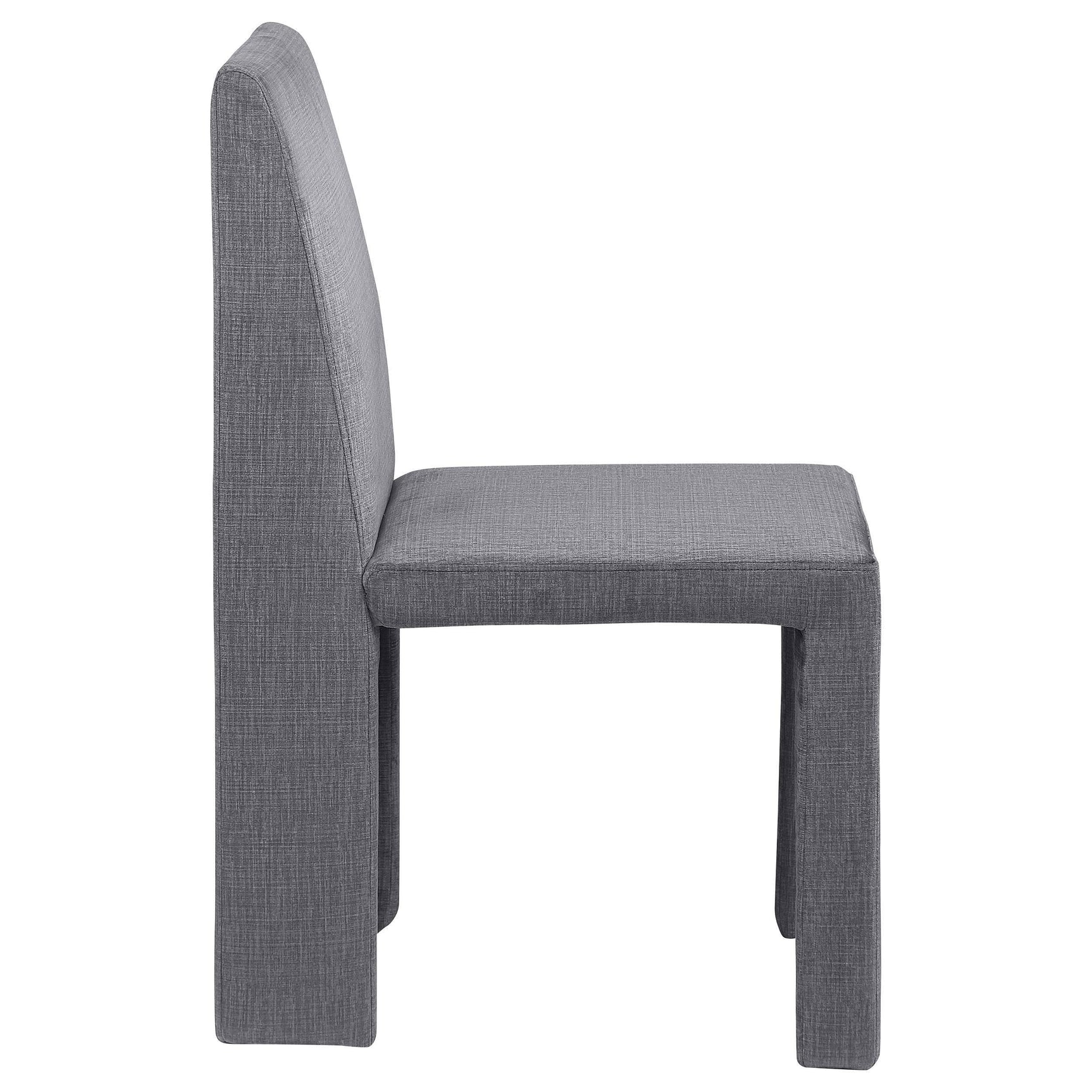 Tordera Velvet Upholstered Dining Side Chair Grey (Set of 2) 108512 - Ella Furniture