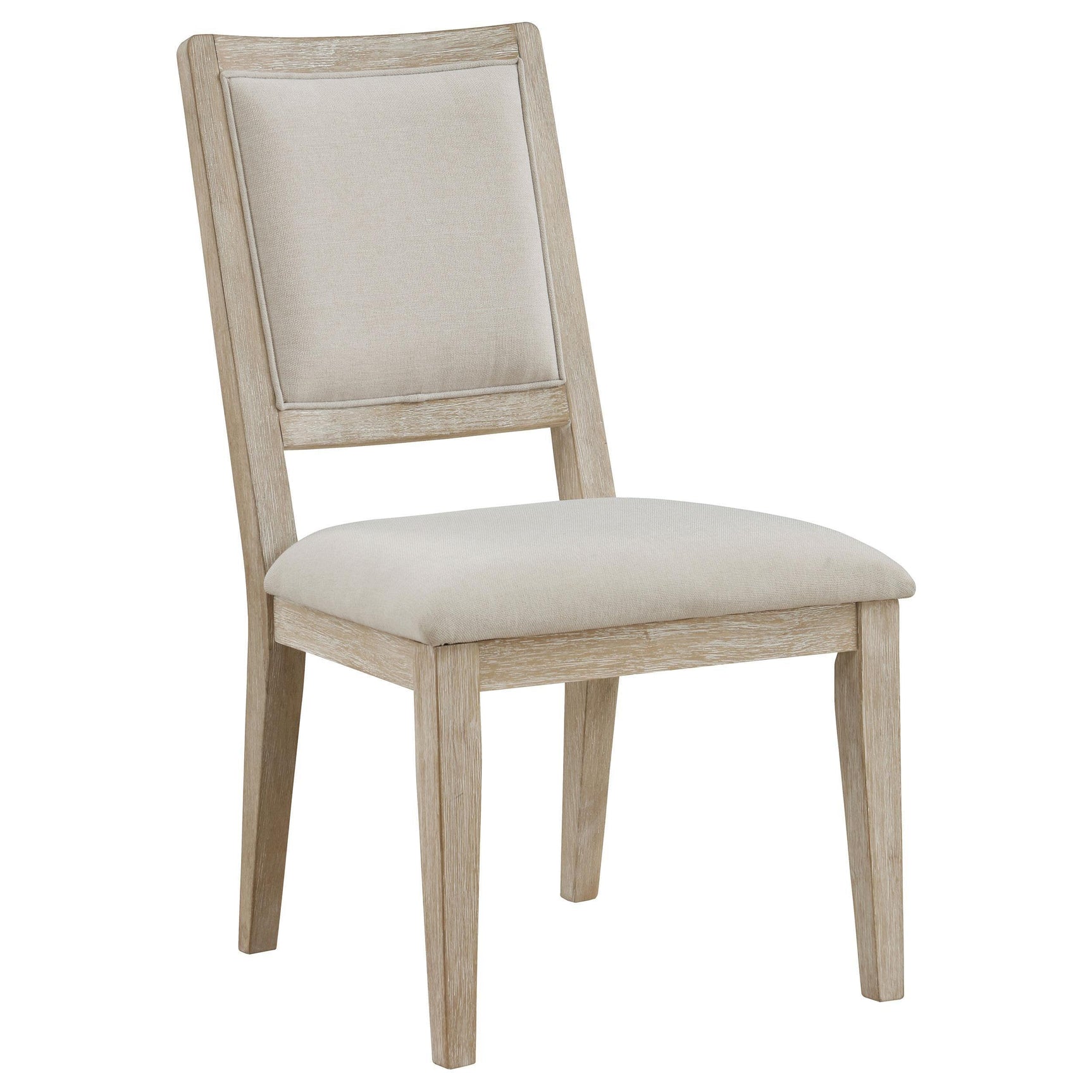 Trofello Cushioned Dining Side Chair White Washed (Set of 2) 123122 - Ella Furniture