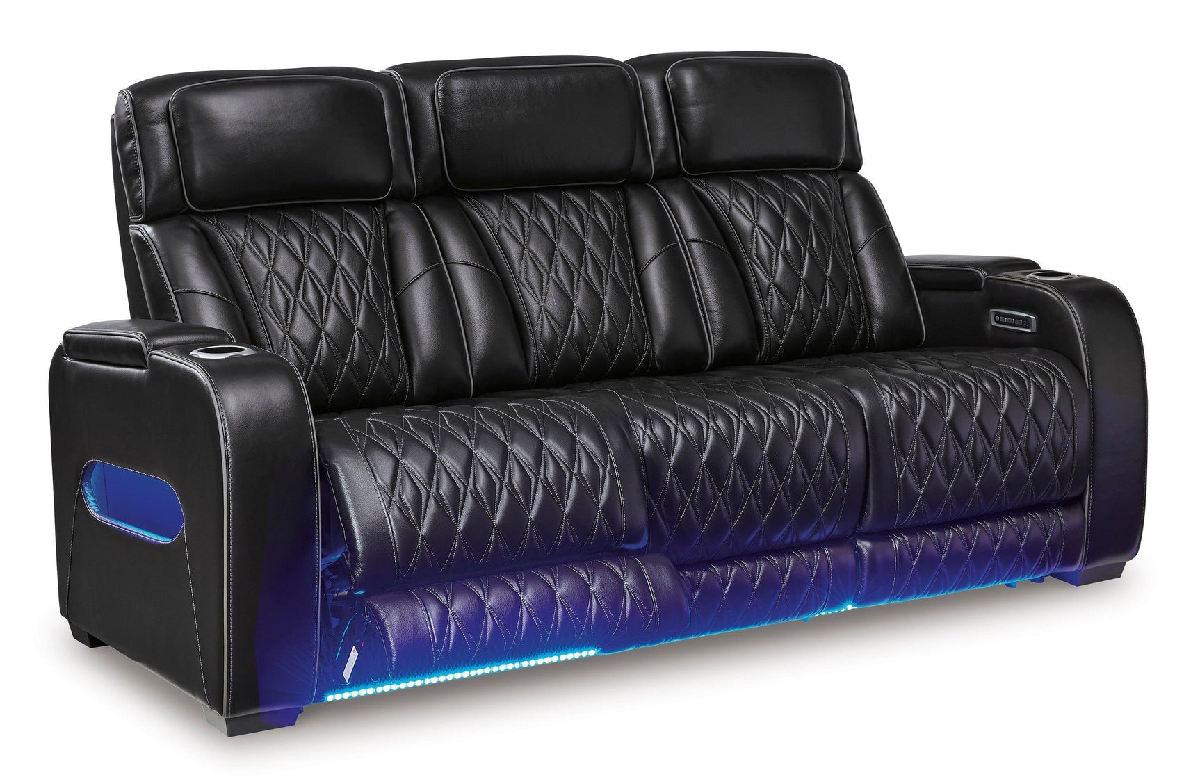 U271-06 Power Reclining Set (Genuine Leather + Air Massage)* - Ella Furniture