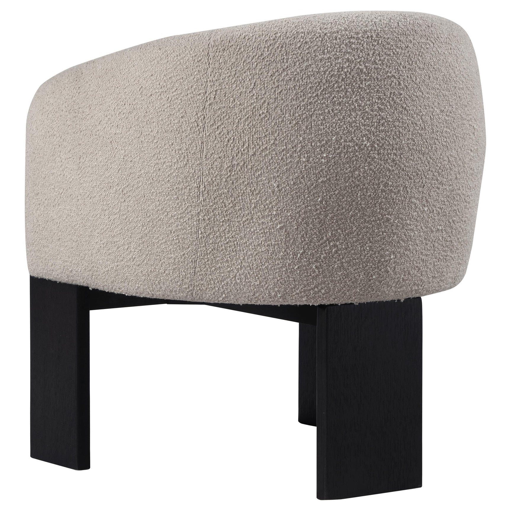Valdez Boucle Upholstered Barrel Back Accent Chair Beige 903165 - Ella Furniture