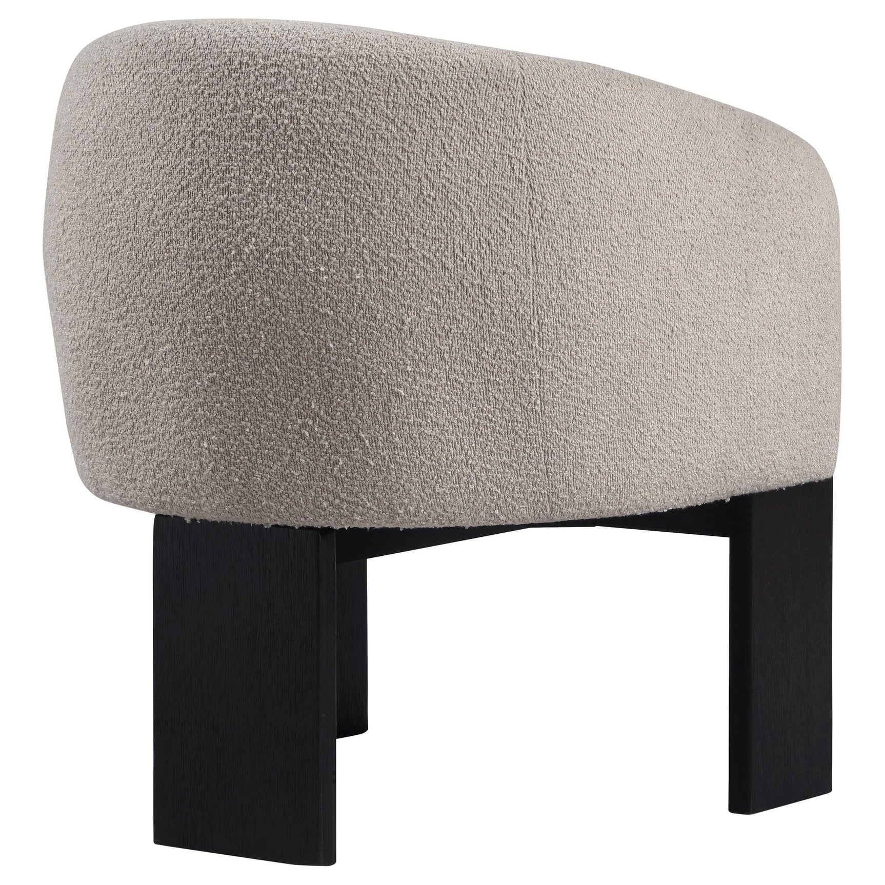 Valdez Boucle Upholstered Barrel Back Accent Chair Beige 903165 - Ella Furniture