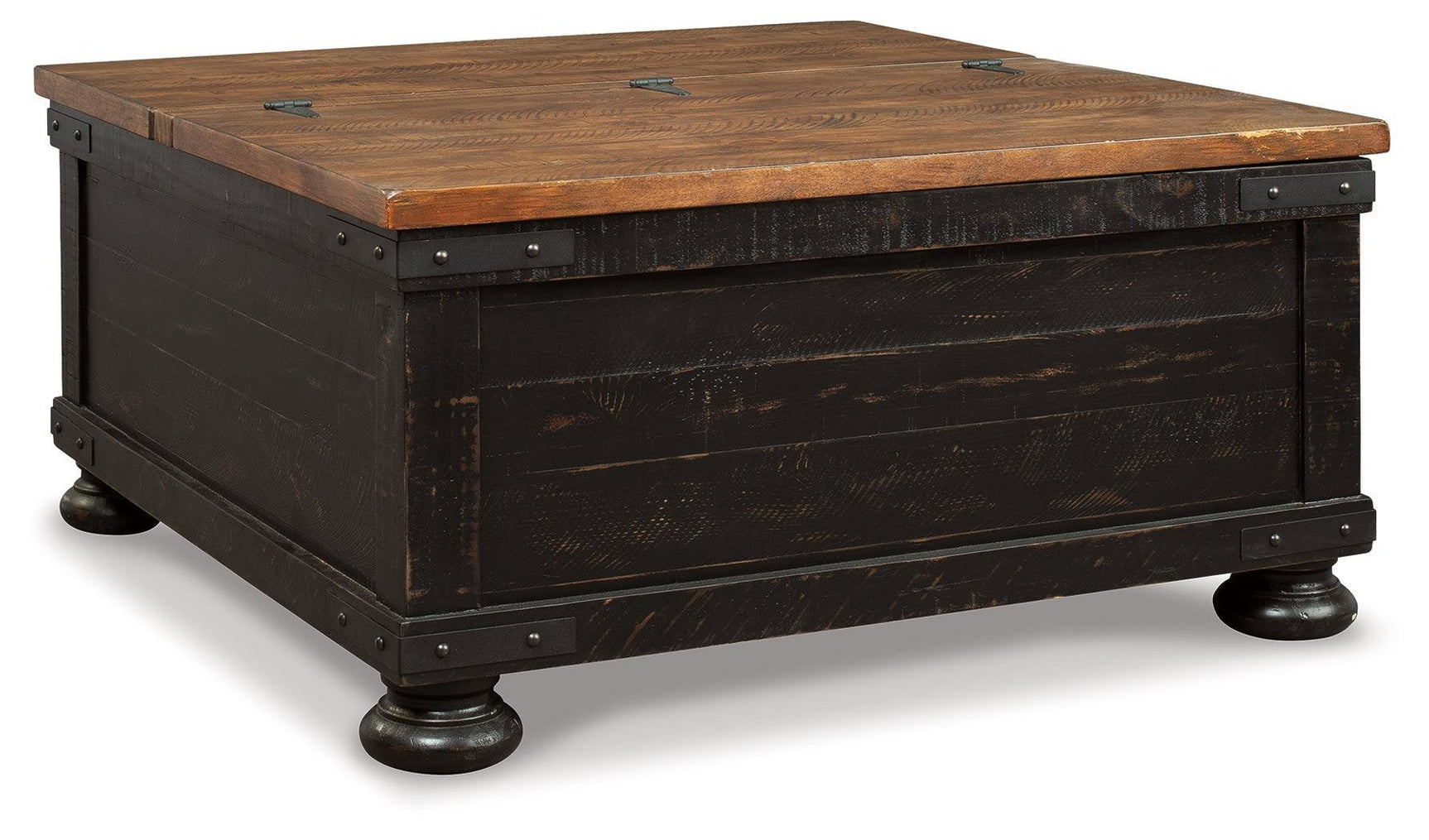Valebeck Black/brown Coffee Table With 1 End Table - Ella Furniture