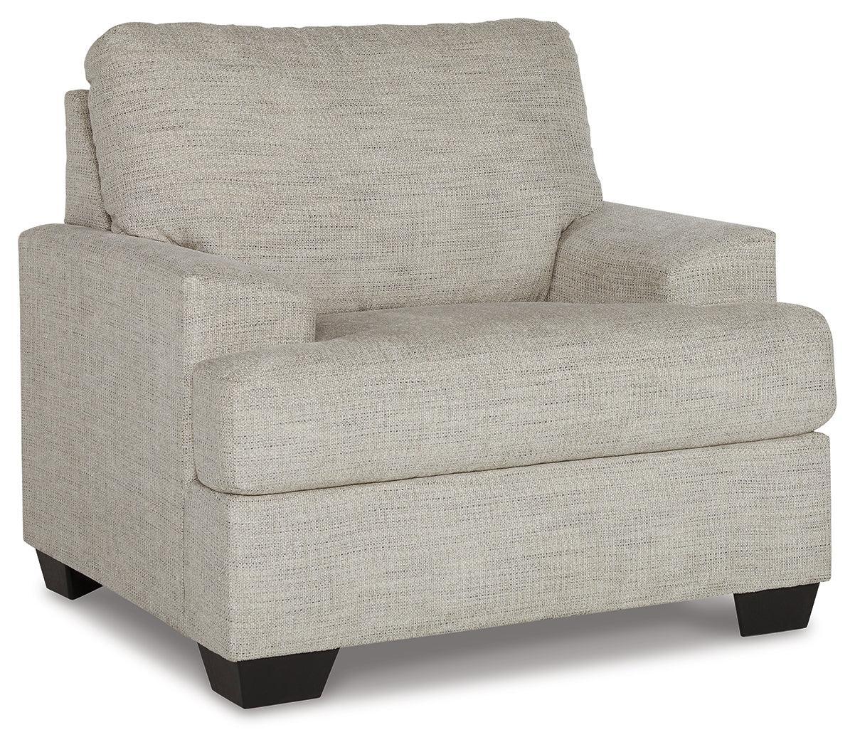 Vayda Pebble Chair And Ottoman - Ella Furniture