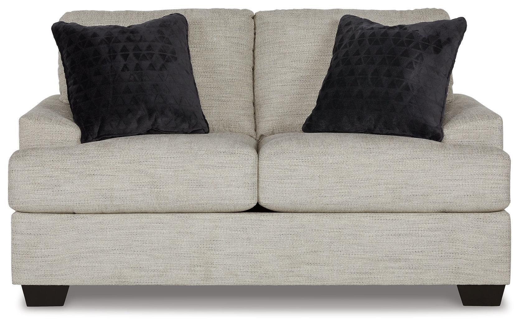 Vayda Pebble Sofa, Loveseat, Chair And Ottoman - Ella Furniture