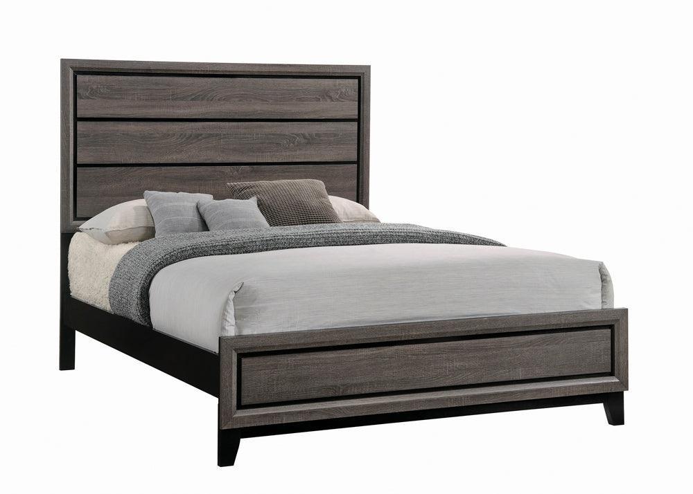 Watson Grey Oak Panel Bedroom Set - Ella Furniture