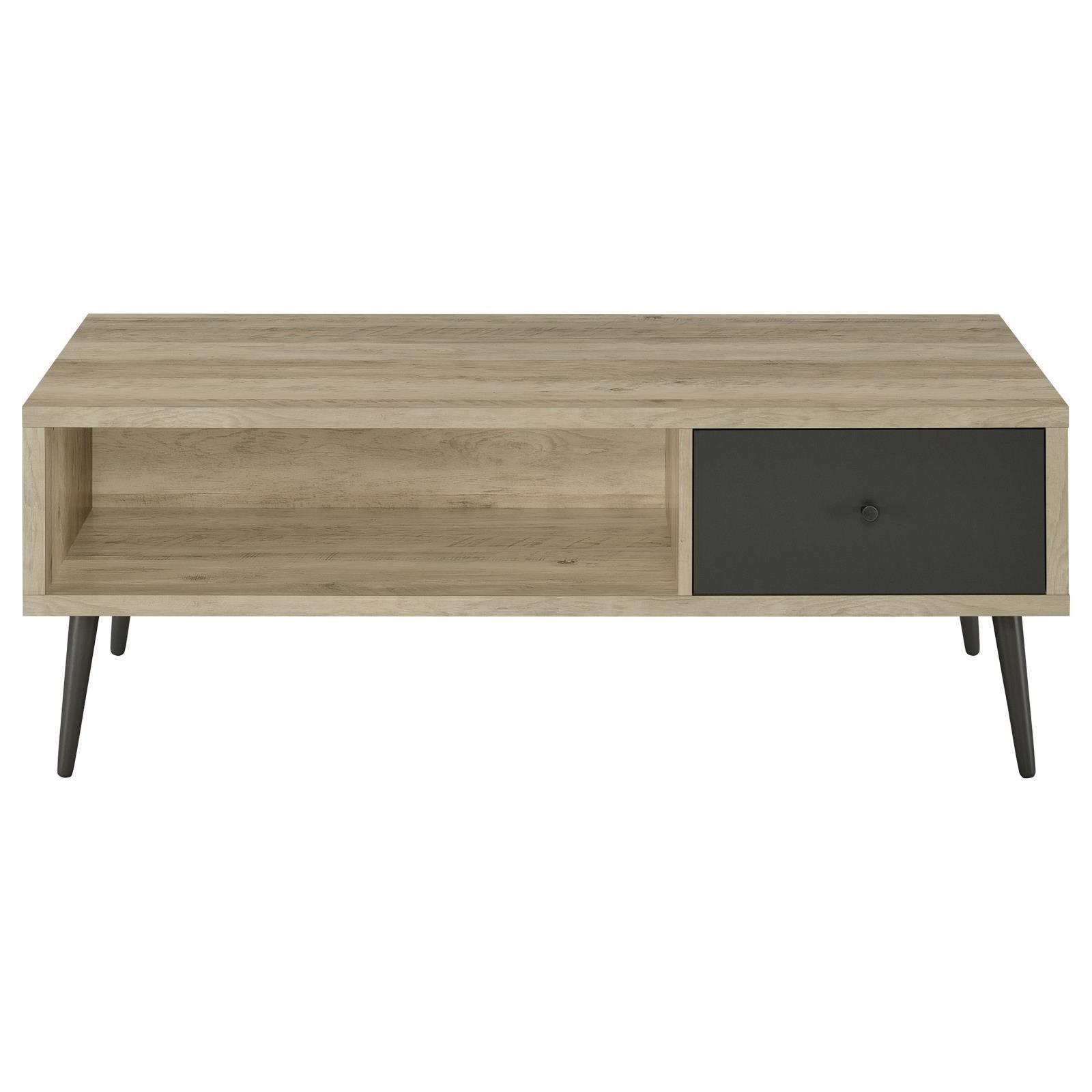 Welsh1-drawer Rectangular Engineered Wood Coffee Table With Storage Shelf Antique Pine And Grey 701038 - Ella Furniture