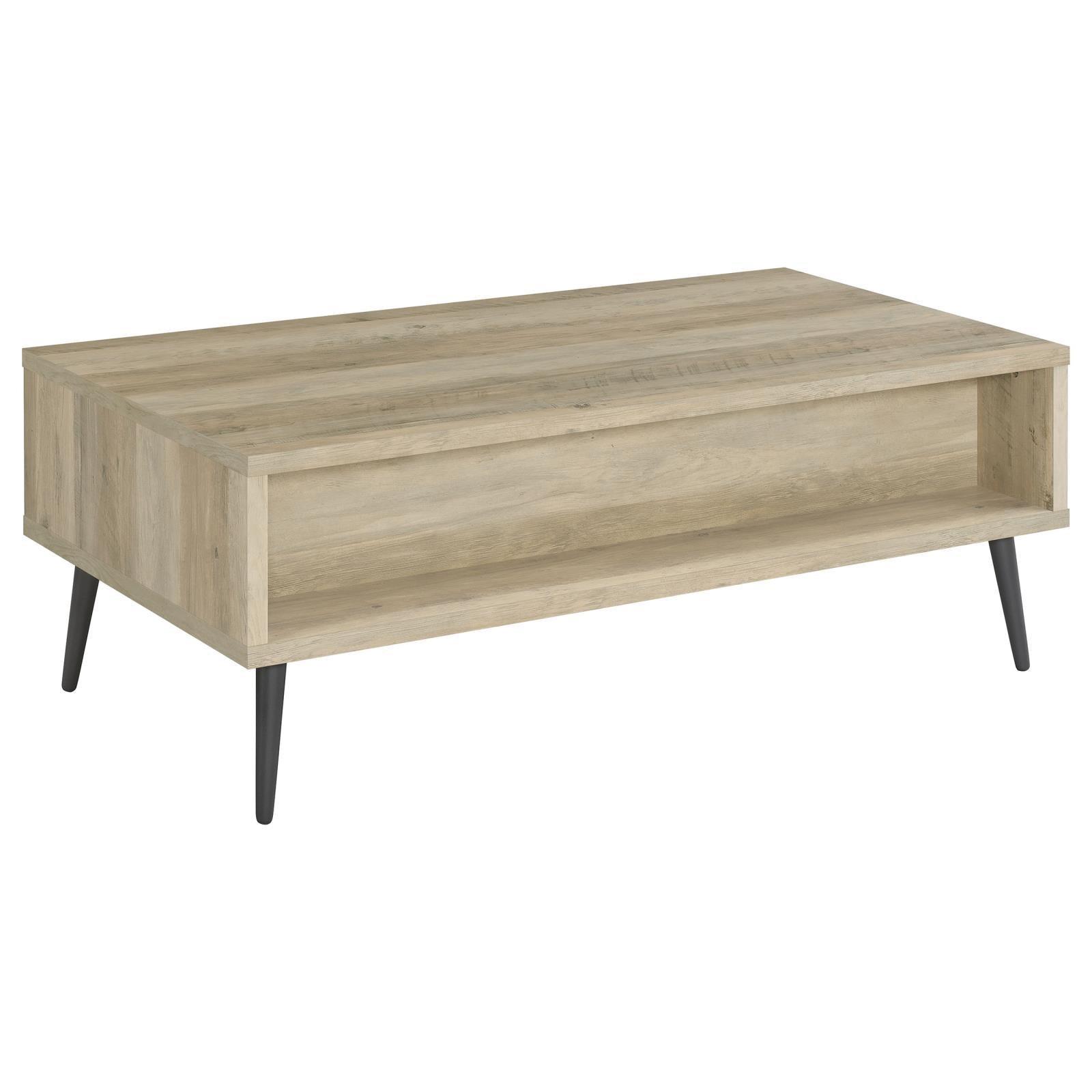 Welsh1-drawer Rectangular Engineered Wood Coffee Table With Storage Shelf Antique Pine And Grey 701038 - Ella Furniture