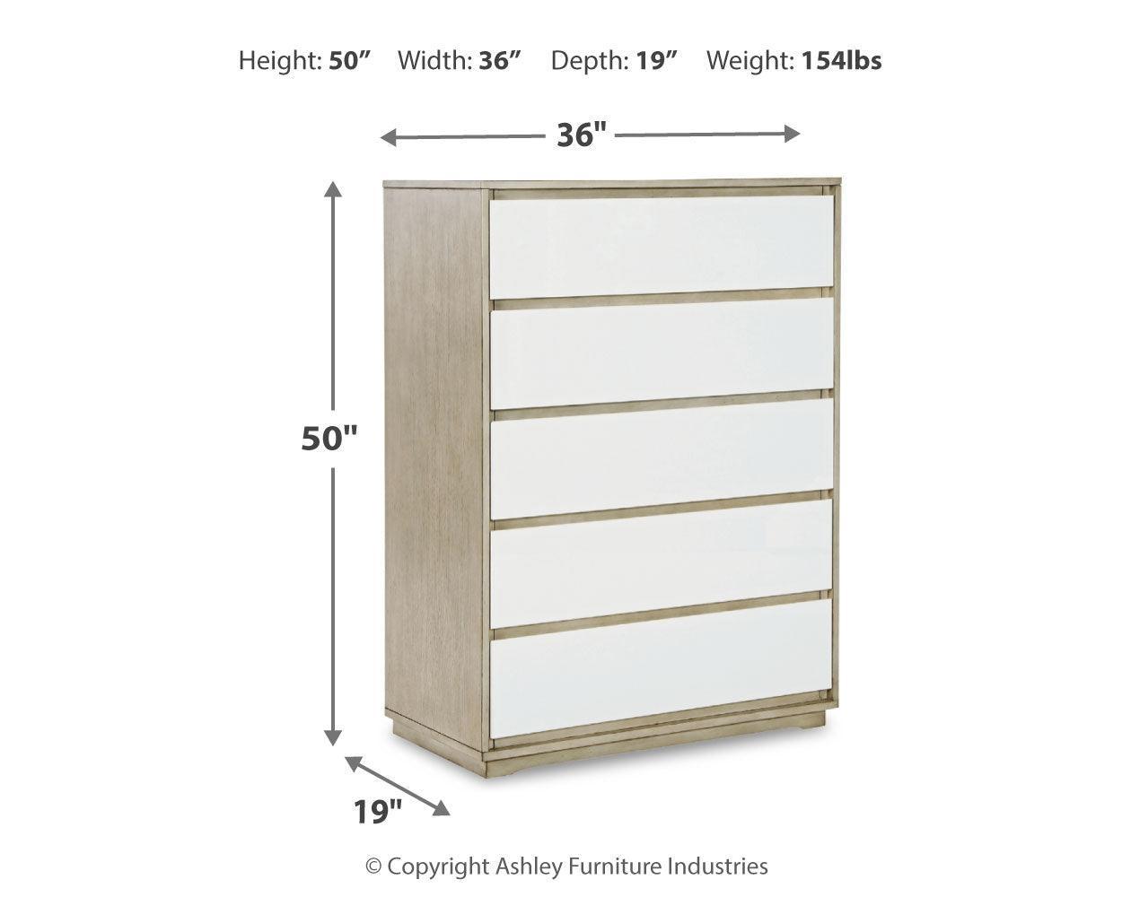 Wendora Bisque/white Upholstered Panel Bedroom Set - Ella Furniture