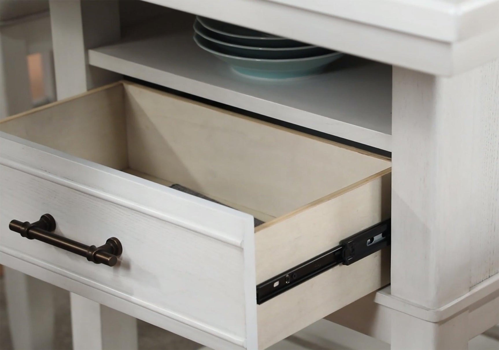 Wendy White Farmhouse Modern Wood And Veneers Rectangular Counter Height - Ella Furniture