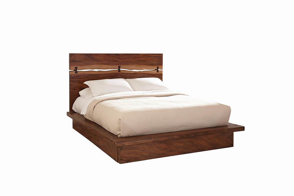 Winslow Smokey Walnut And Coffee Bean Panel Bedroom Set - Ella Furniture
