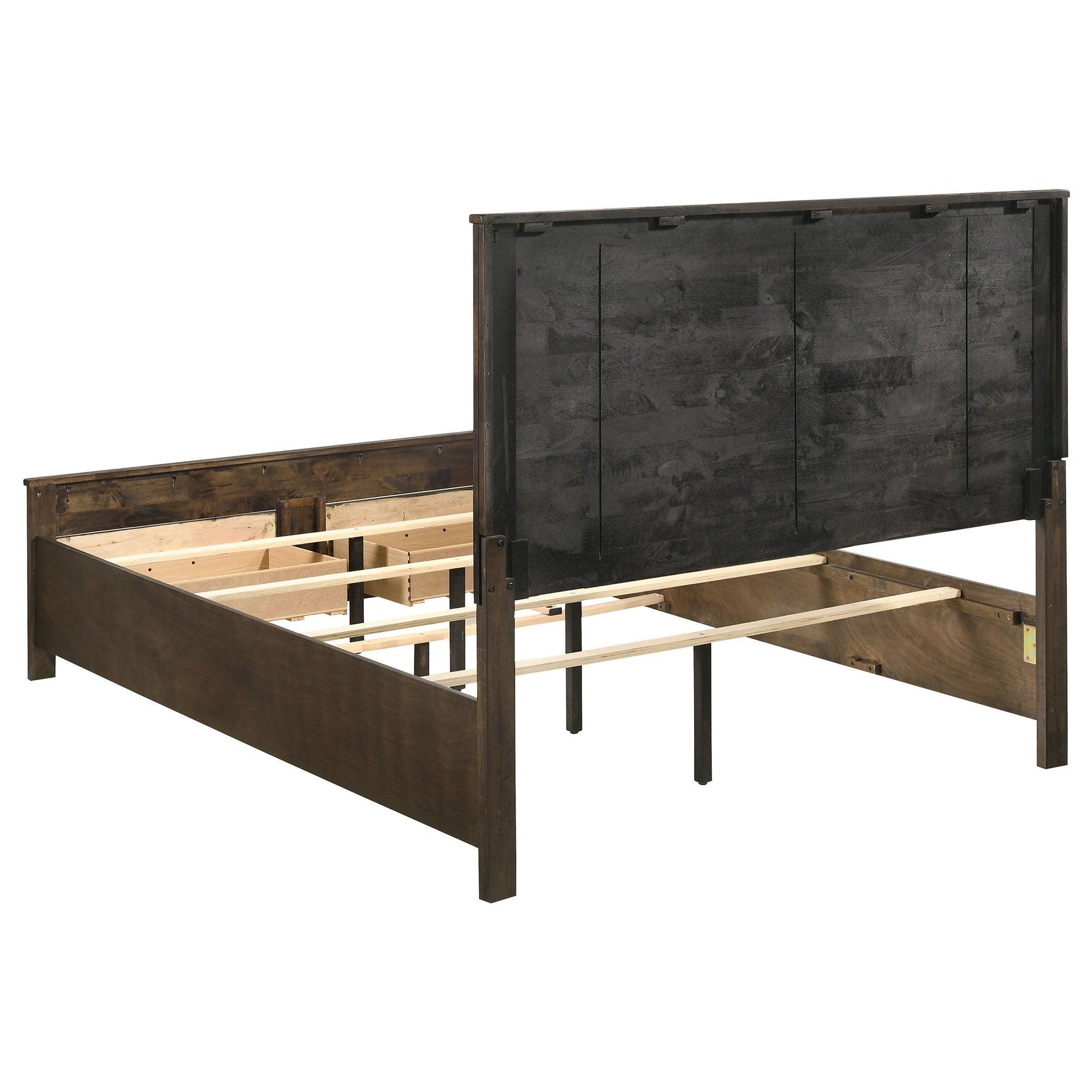 Woodmont Rustic Golden Brown Storage Bedroom Set - Ella Furniture
