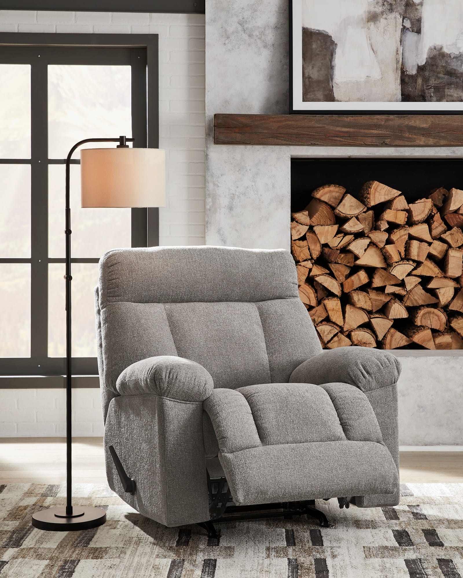 Yupi Gray Rocket Recliner from Ella Furniture